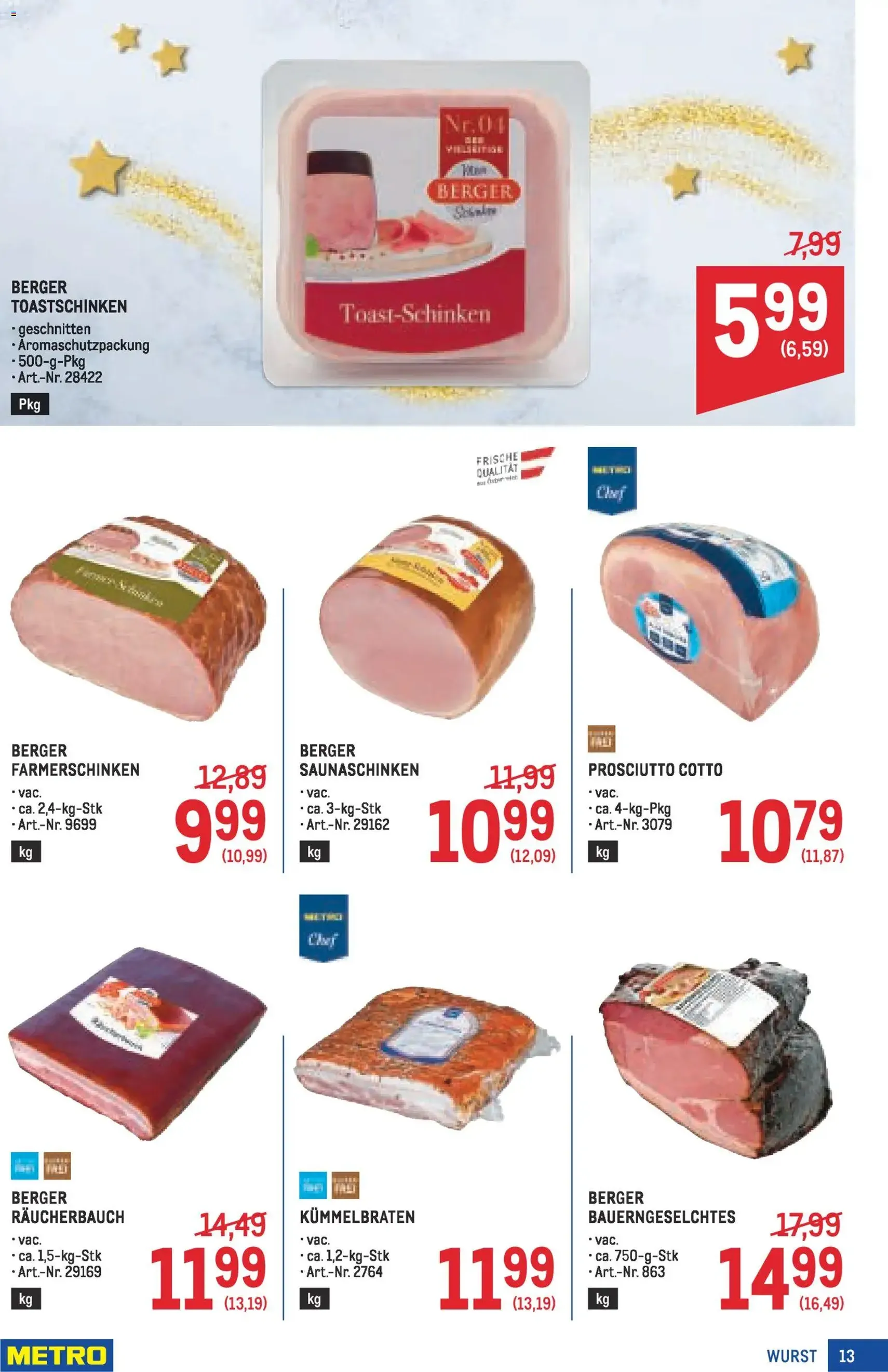Metro angebote Profi - Gültiger Prospekt ab 13.11.2025, Seite 13 von insgesamt 64