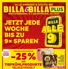 Billa Flugblatt - Prospekt Vorschau gültig ab 17.07.2025