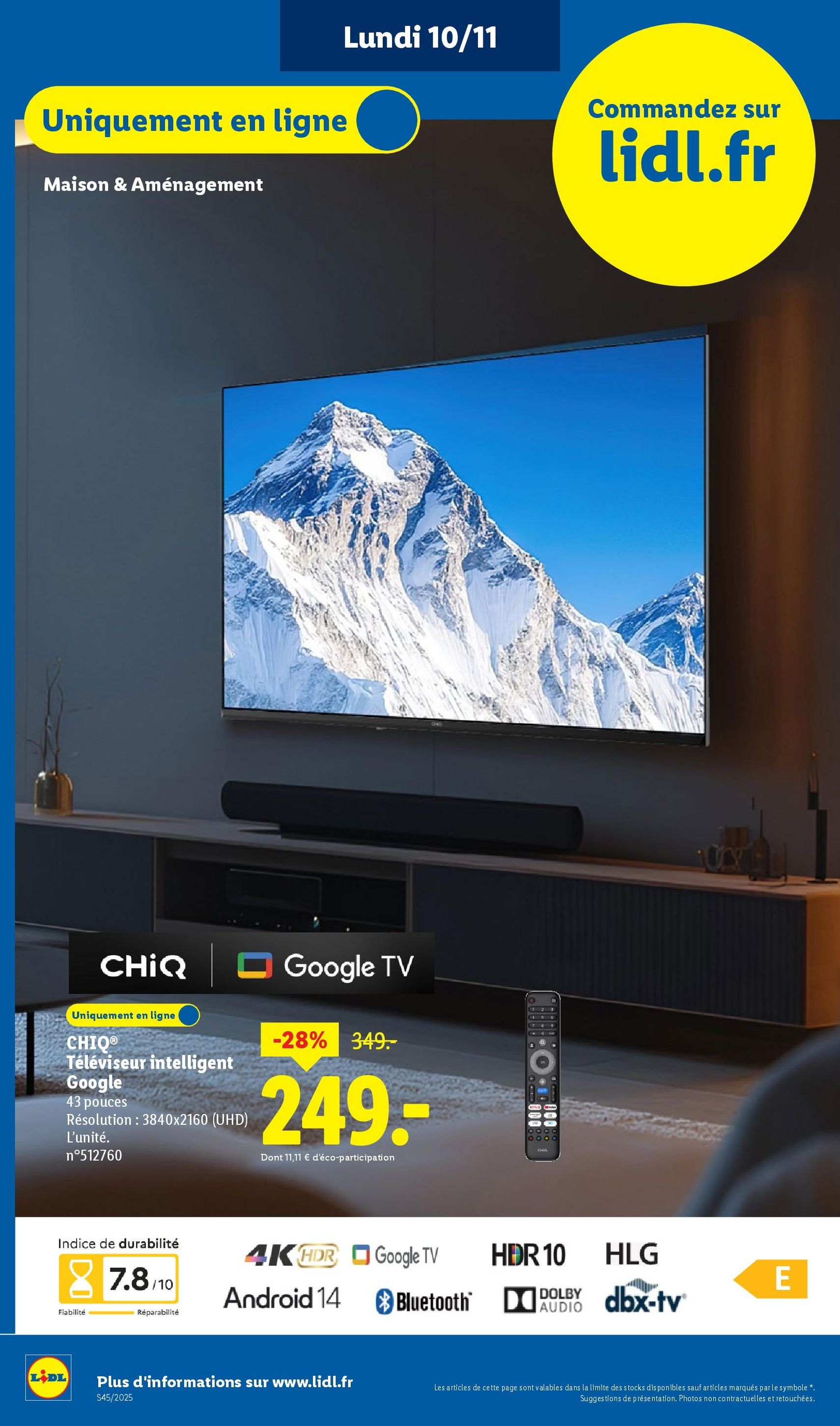 LIDL catalogue semaine 45 - brochure valable à partir du 06/11/2025, page 86 sur 95