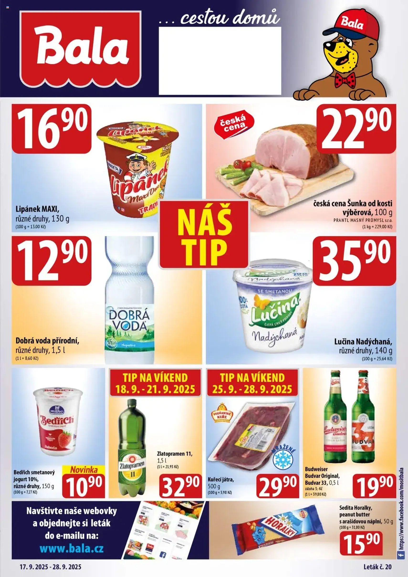 BALA velký leták - platný leták od 17.09.2025 strana 1 z 6