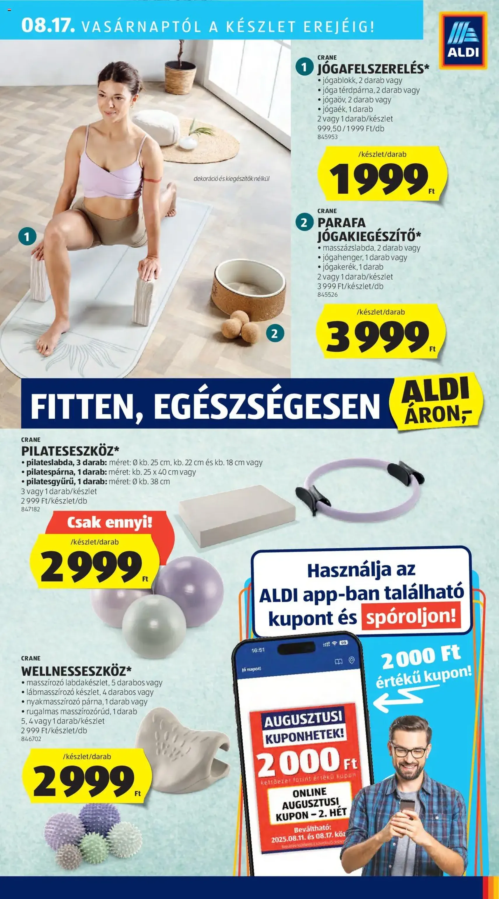 Aldi Akciós újság - 2025.08.14. érvényes szórólap 45 oldal 52 oldalból Aldi Akciós újság - 2025.08.14. érvényes szórólap 45 oldal 52 oldalból
