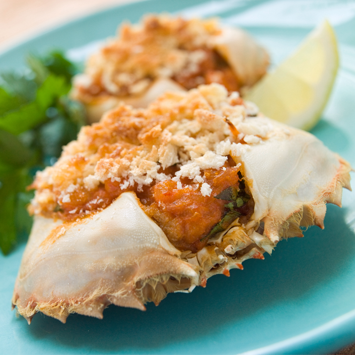 Receta de cómo hacer txangurro al horno