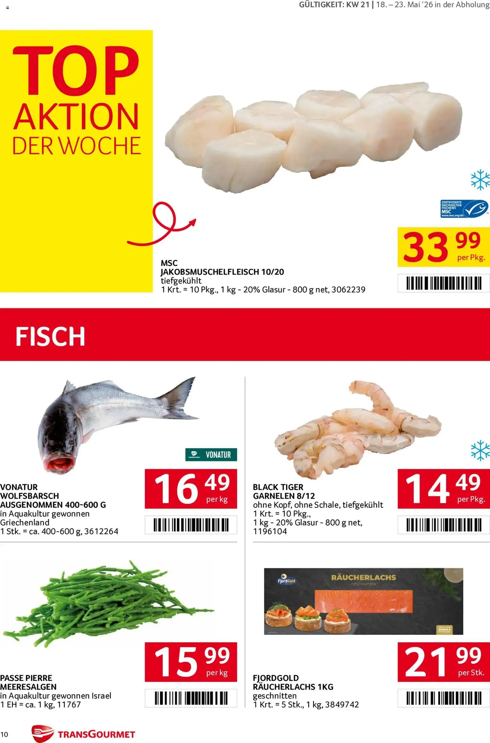 Transgourmet Flugblatt - Gültiger Prospekt ab 18.05.2026, Seite 10 von insgesamt 32