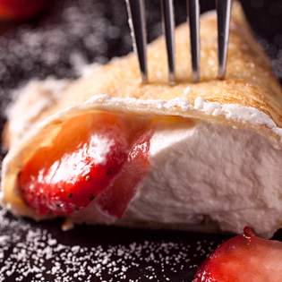 Recipe preview Strawberry Shortcake Crêpes