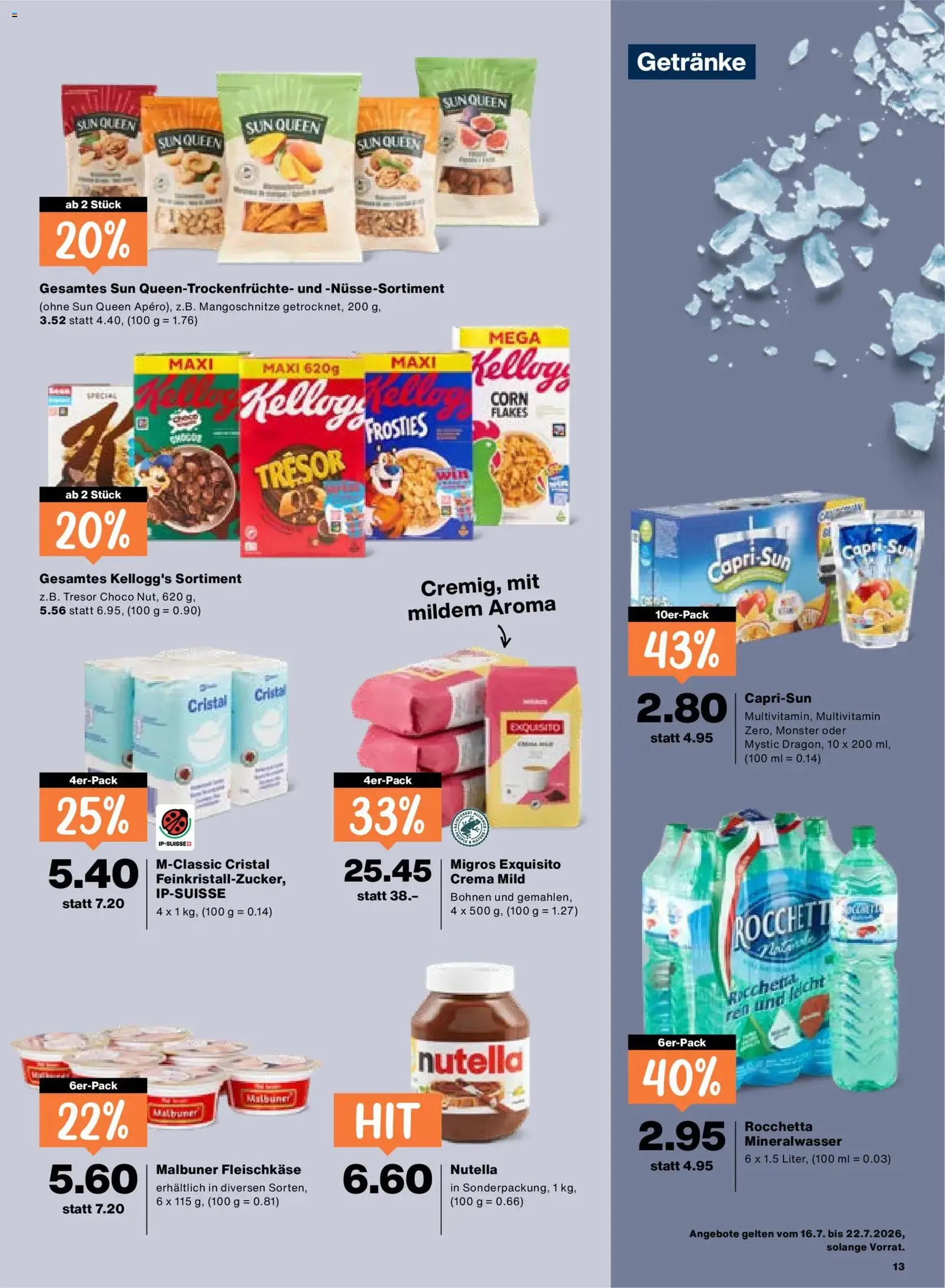 Migros aktionen - Gültiger Prospekt ab 16.07.2026, Seite 13 von insgesamt 20