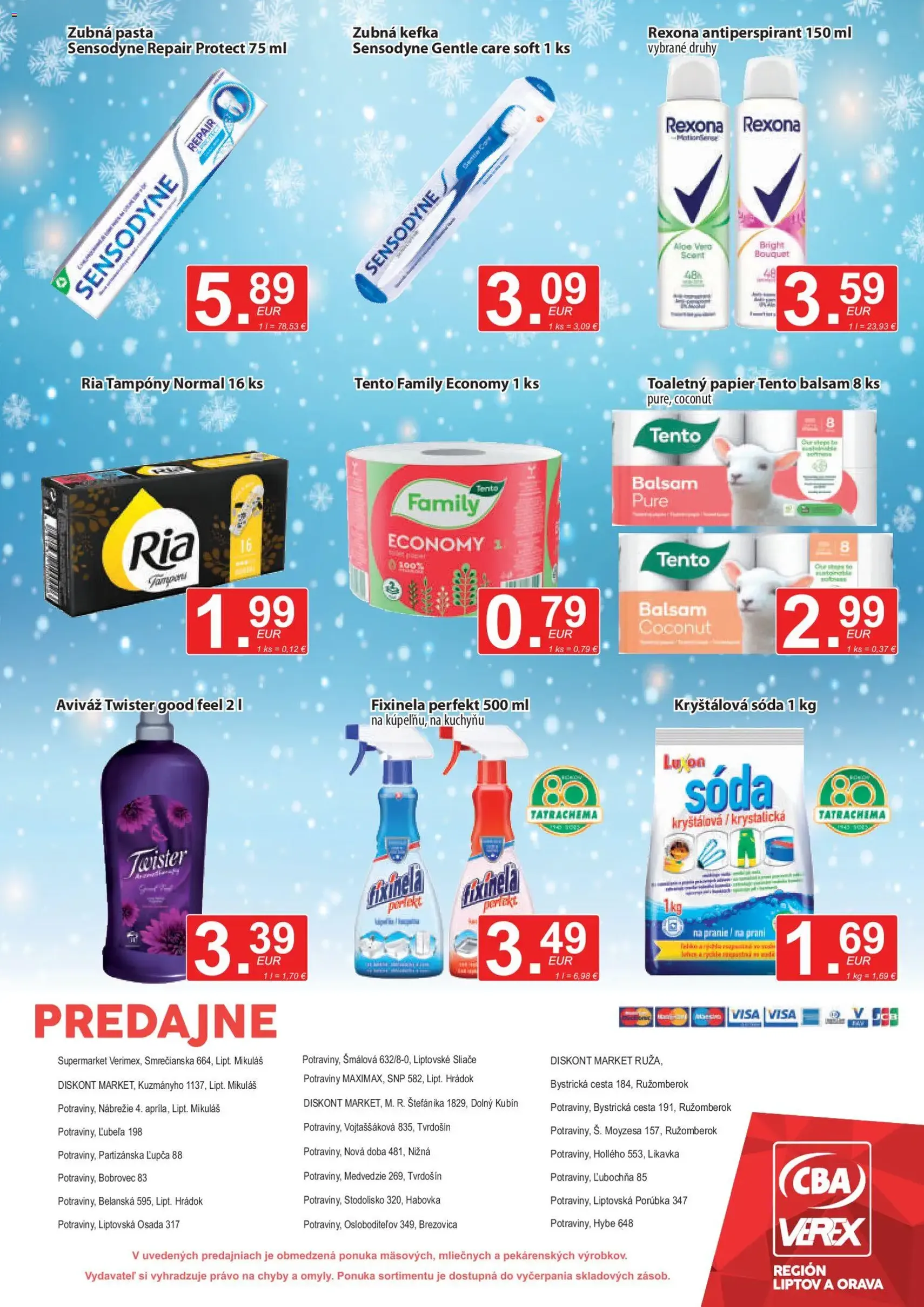 CBA Verex leták - platný leták od 20.11.2025 strana 12 z 12