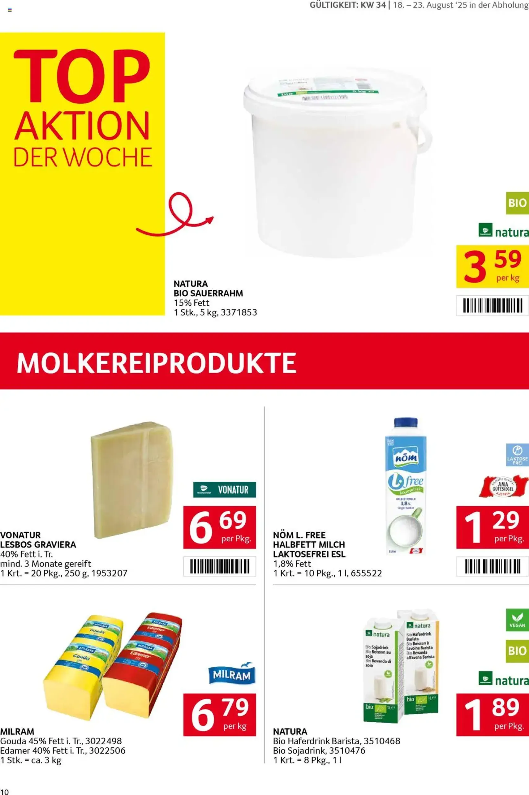 Transgourmet Flugblatt - Gültiger Prospekt ab 17.08.2025, Seite 10 von insgesamt 27