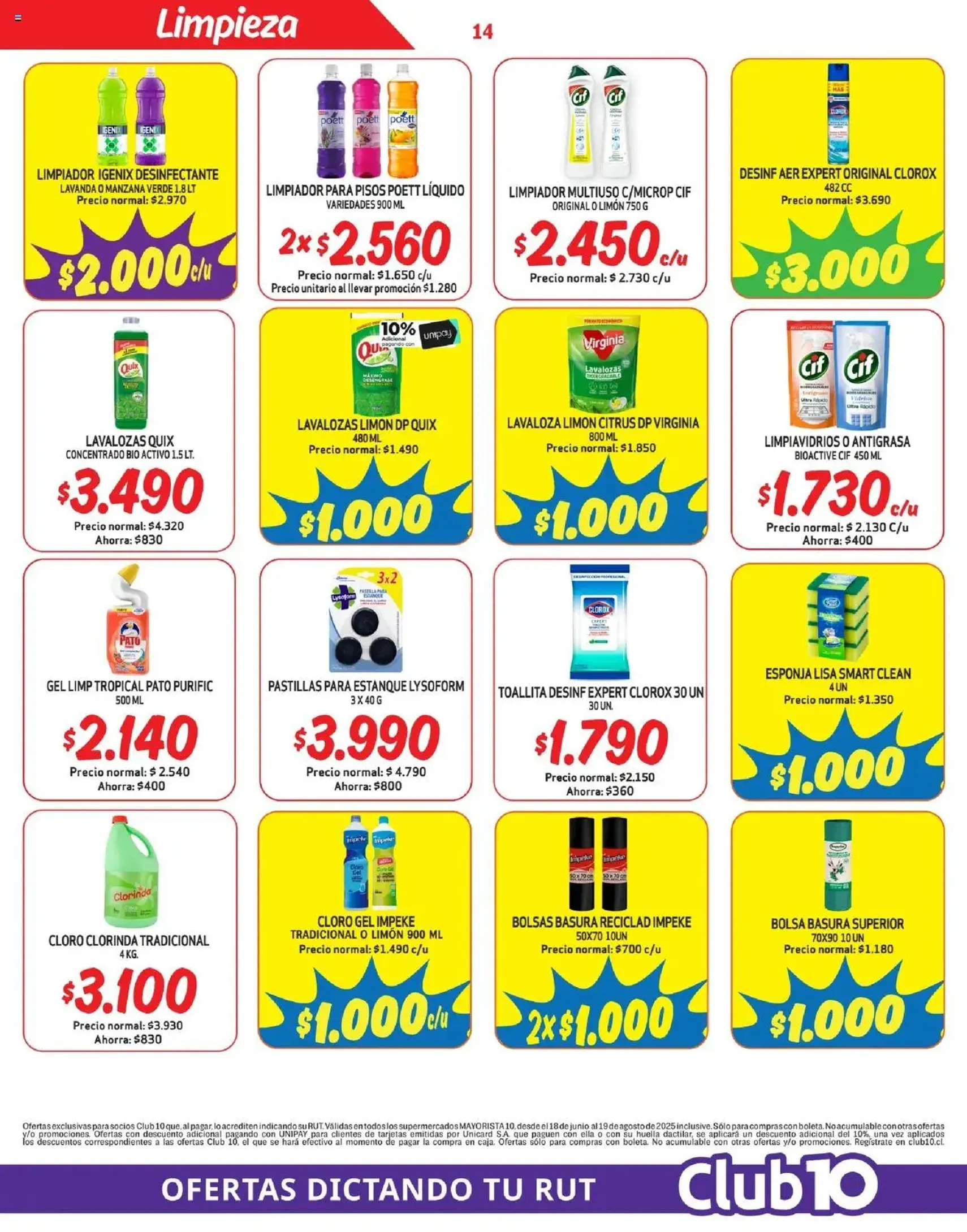 Mayorista 10 Ofertas - folleto válido desde 16.08.2025 página 14 de 21 Mayorista 10 Ofertas - folleto válido desde 16.08.2025 página 14 de 21
