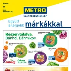 Metro Akciós újság - szórólap előnézete érvényes 2025.11.15. -tól