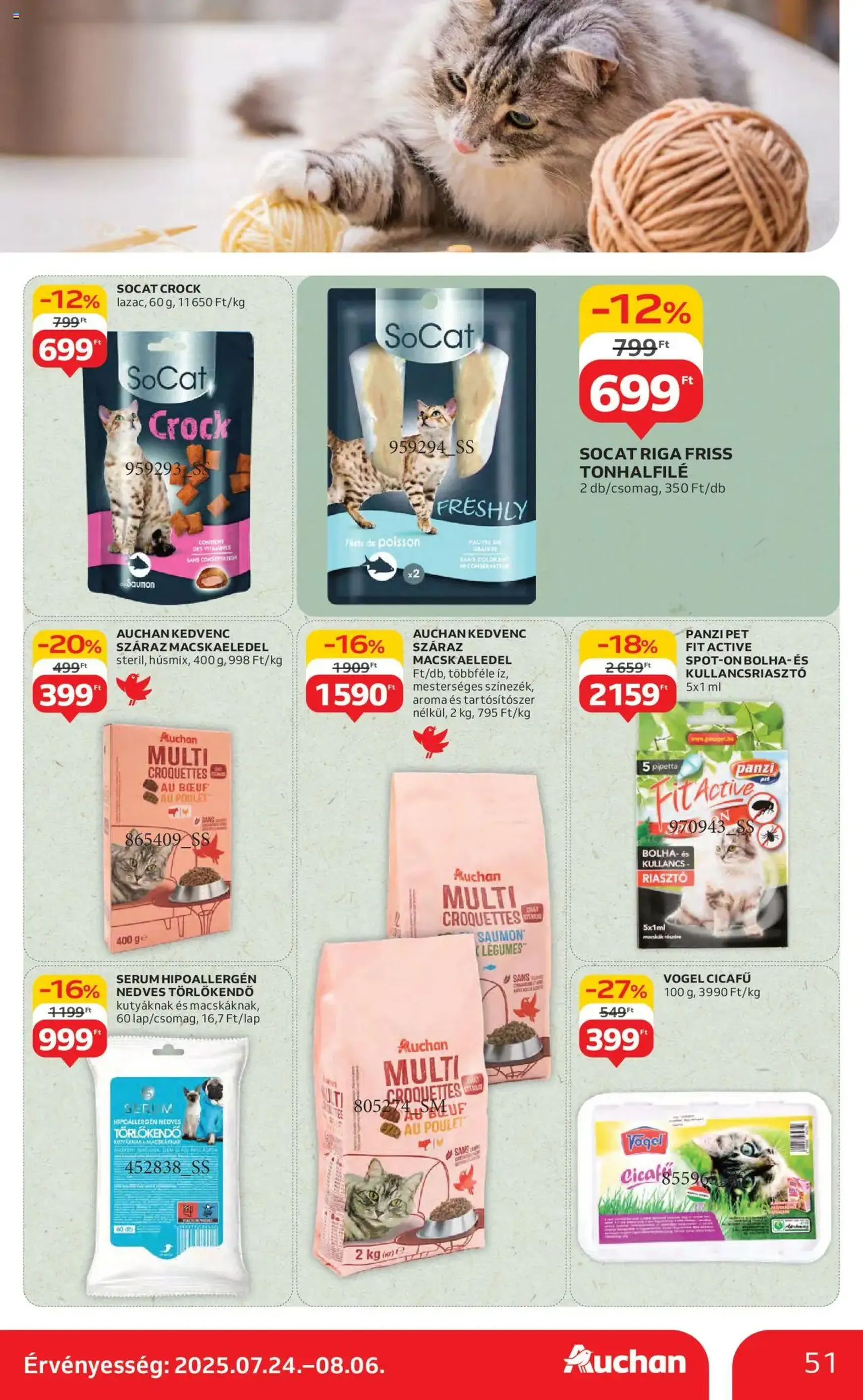 Auchan Akciós újság - 2025.07.24. érvényes szórólap 51 oldal 60 oldalból