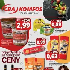 CBA Komfos leták - náhľad letáku platný od 24.04.2026