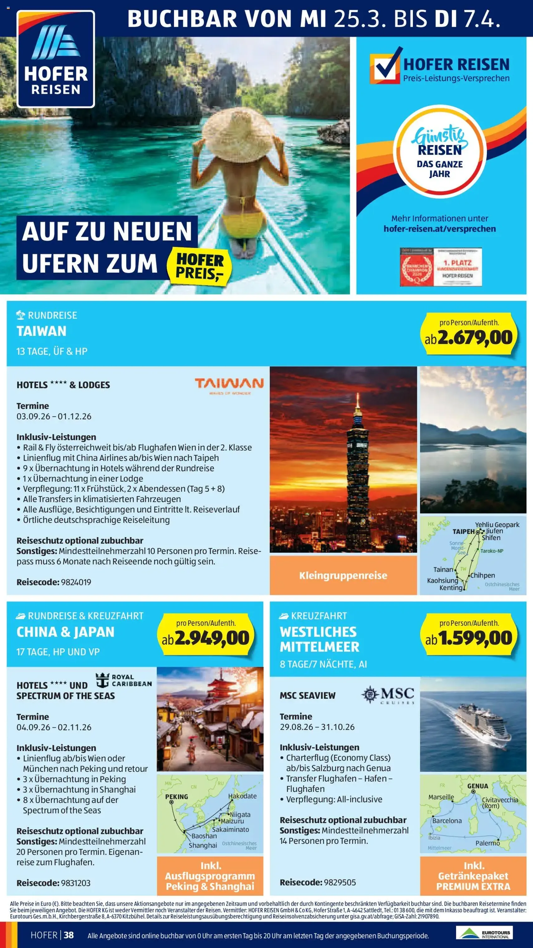 Hofer Flugblatt - Gültiger Prospekt ab 27.03.2026, Seite 44 von insgesamt 46