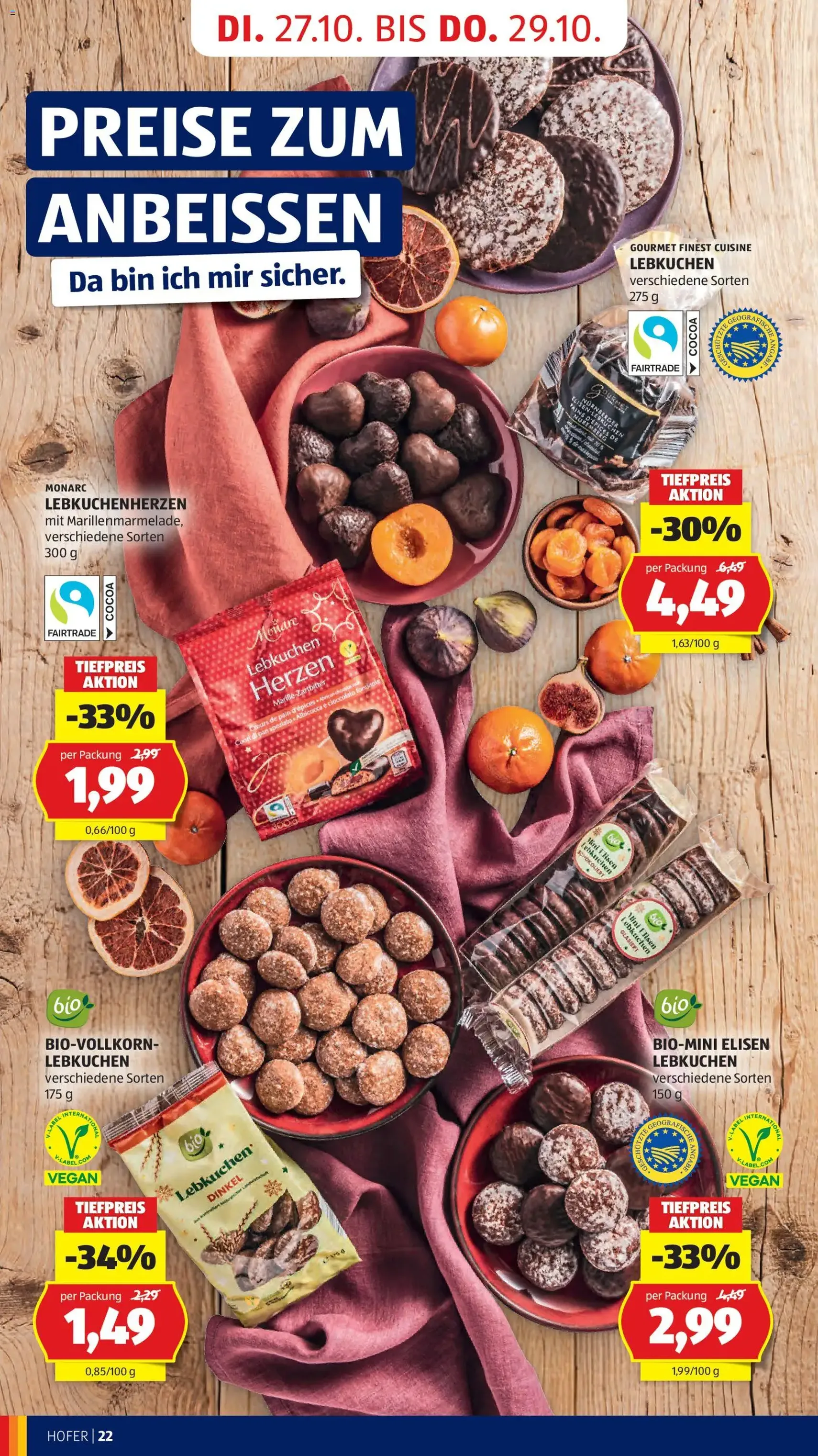 Hofer Flugblatt - Gültiger Prospekt ab 23.10.2026, Seite 30 von insgesamt 50