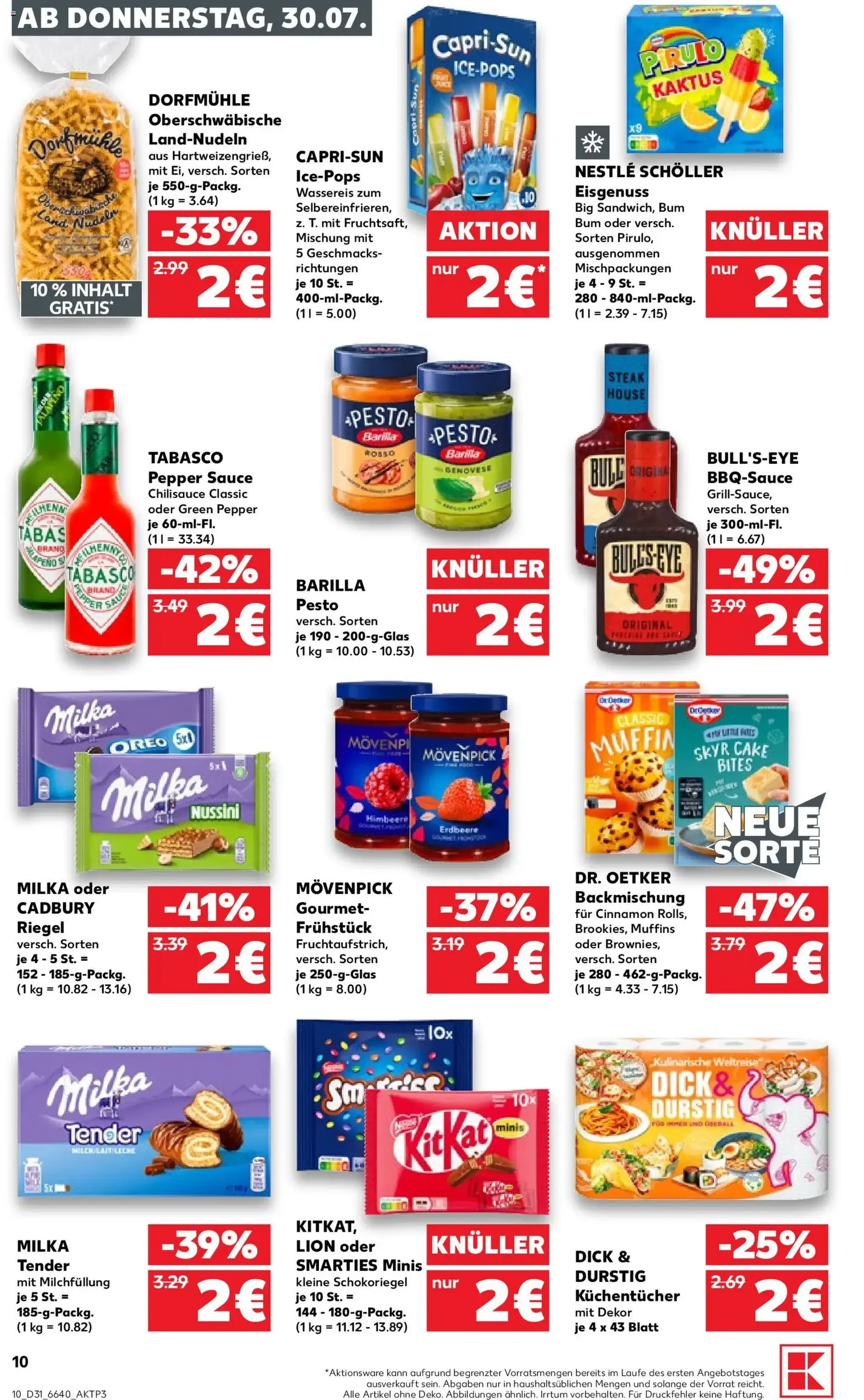 Kaufland Prospekt - Gültiger Prospekt ab 30.07.2026, Seite 10 von insgesamt 66