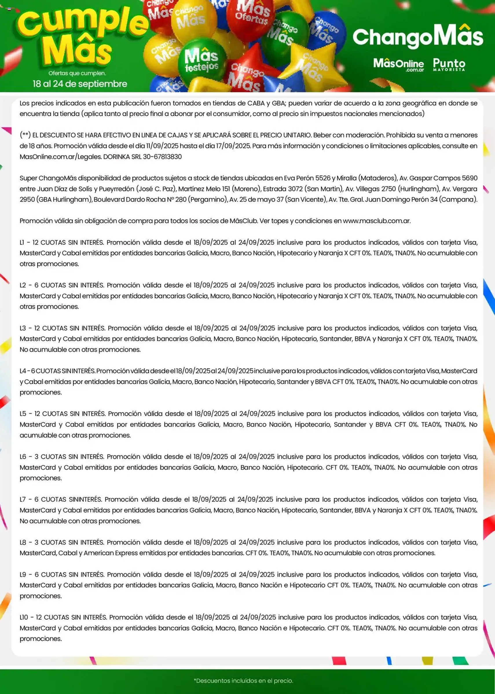 Punto Mayorista catálogo - folleto válido desde 18/09/2025 página 16 de 16