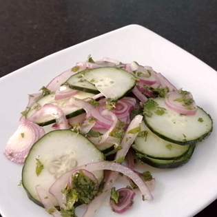 Recipe preview Healthy and delicious cucumber and onion salad