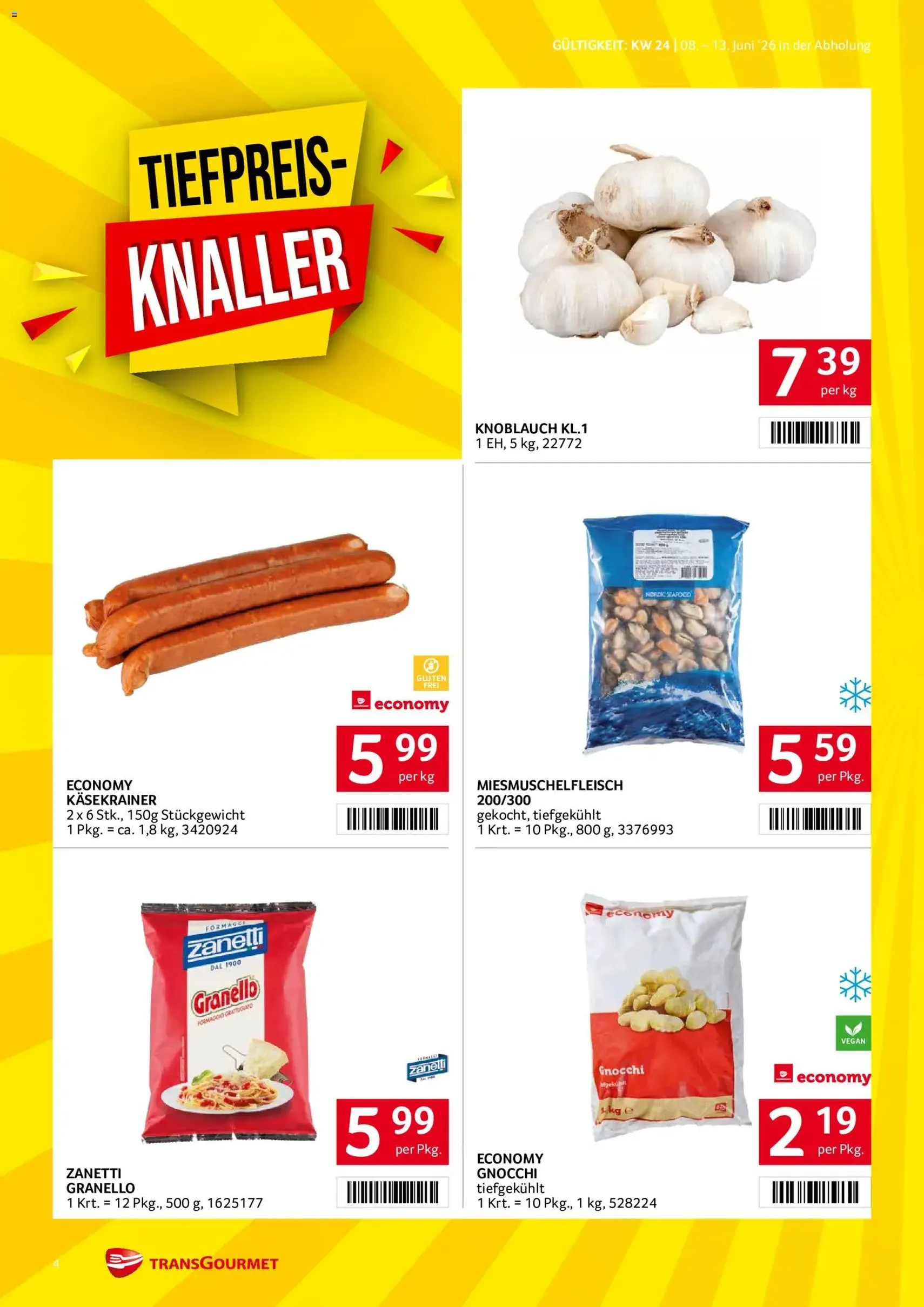 Transgourmet Flugblatt - Gültiger Prospekt ab 08.06.2026, Seite 4 von insgesamt 36