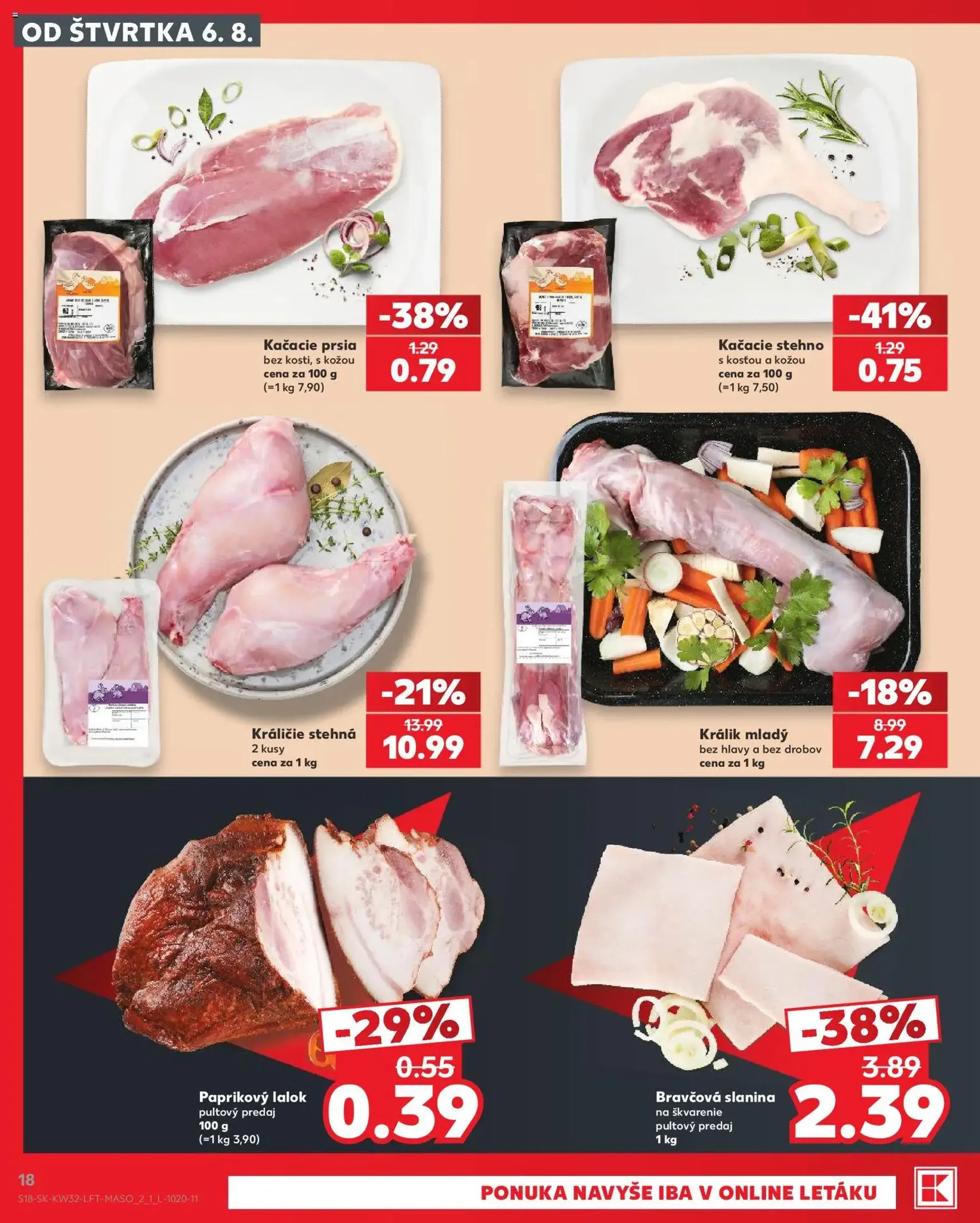 Kaufland SK akciós újság - 2026.08.06. érvényes szórólap 18 oldal 78 oldalból