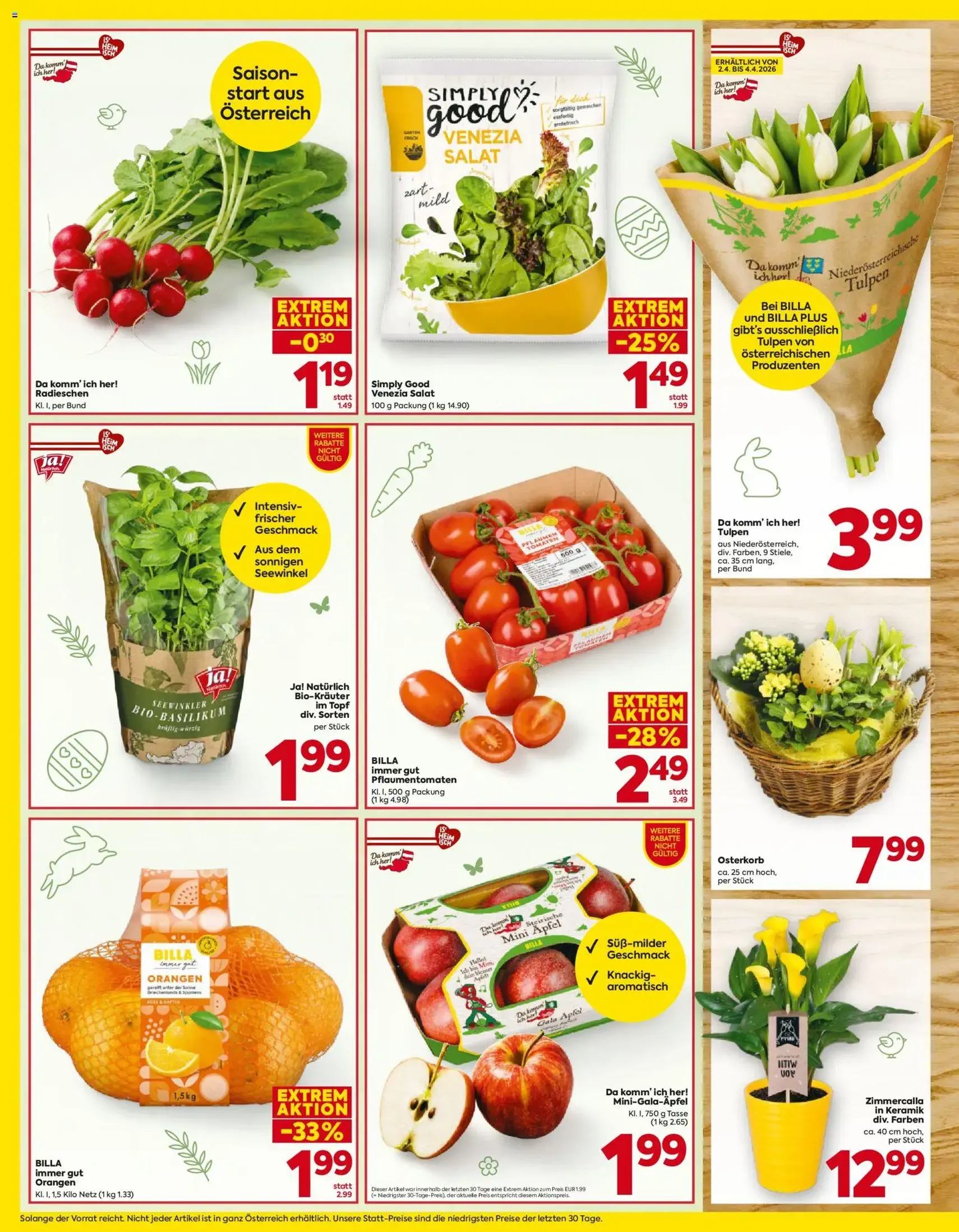 Billa - Flugblatt - Gültiger Prospekt ab 26.03.2026, Seite 16 von insgesamt 20