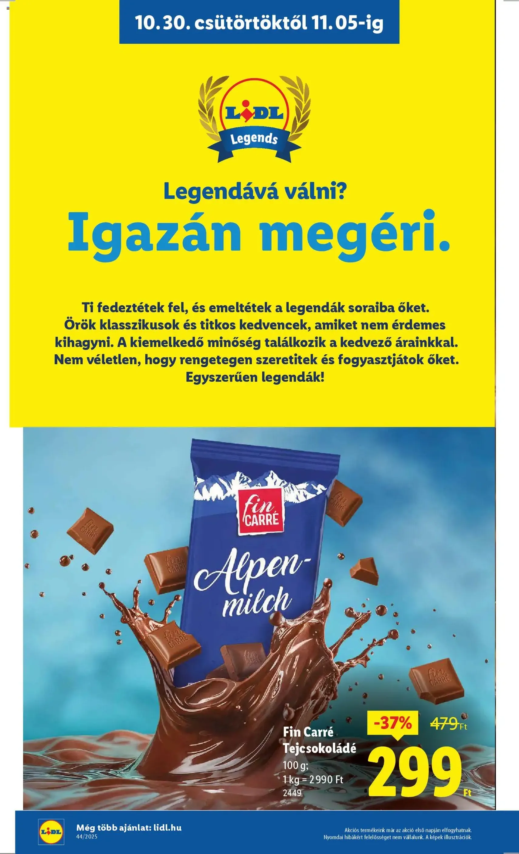 Lidl Akciós újság - 2025.10.30. érvényes szórólap 2 oldal 66 oldalból Lidl Akciós újság - 2025.10.30. érvényes szórólap 2 oldal 66 oldalból