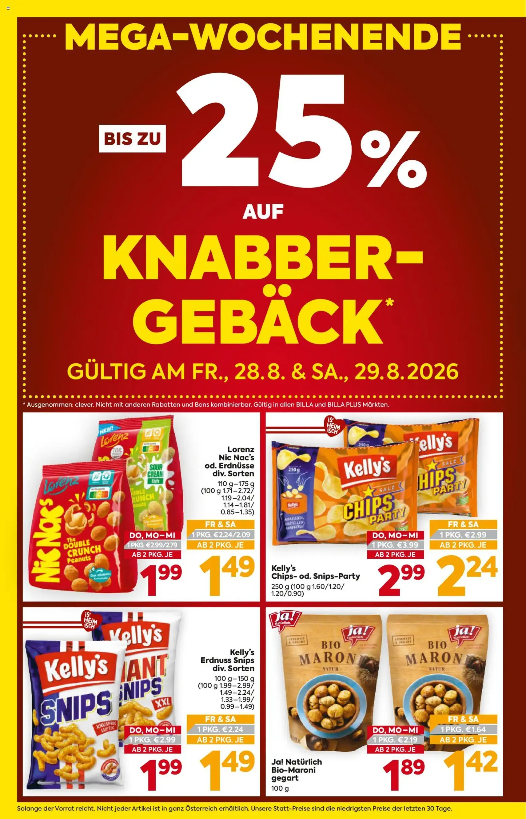 Billa - Flugblatt - Gültiger Prospekt ab 27.08.2026, Seite 2 von insgesamt 20