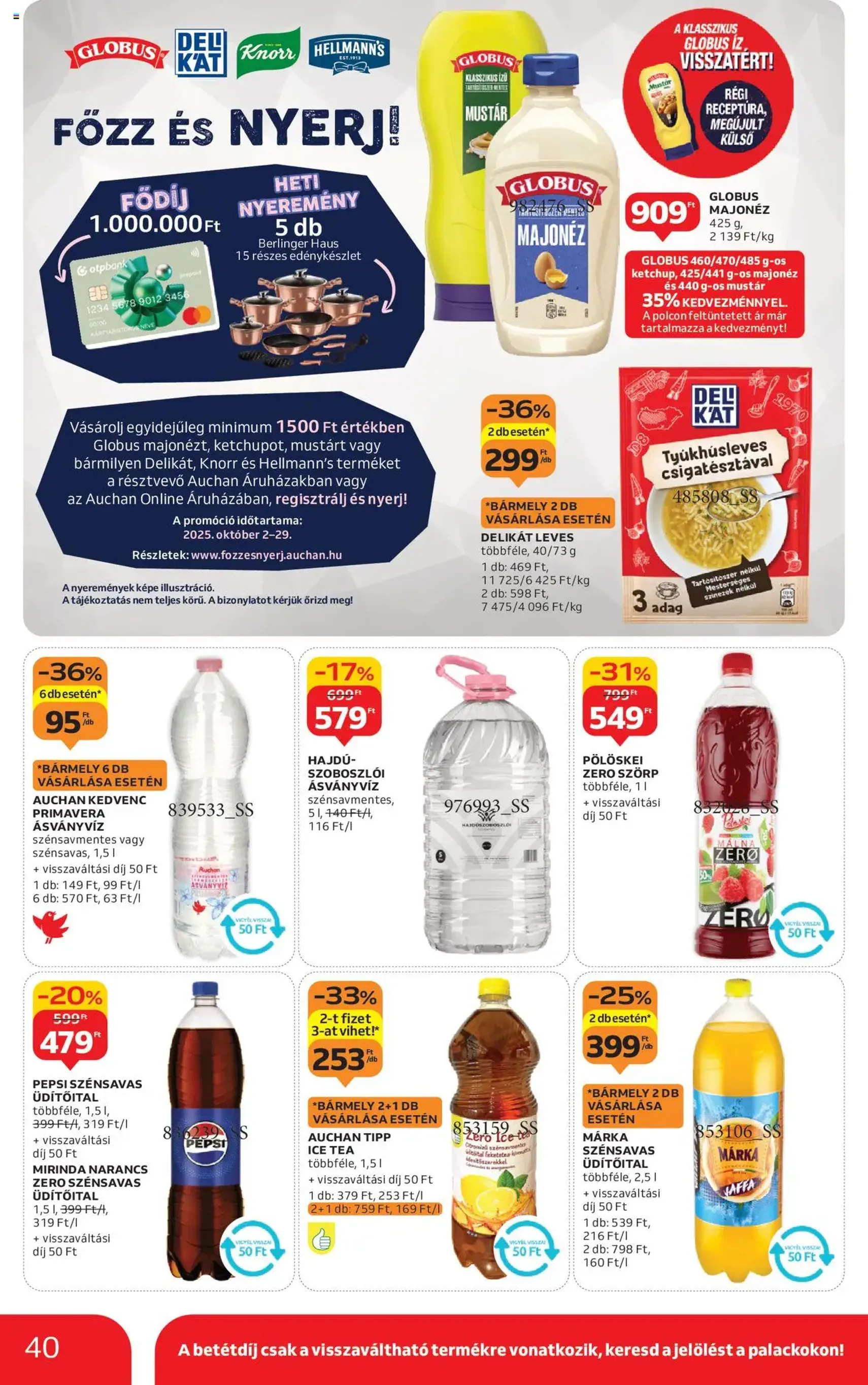 Auchan Akciós újság - 2025.10.09. érvényes szórólap 40 oldal 64 oldalból