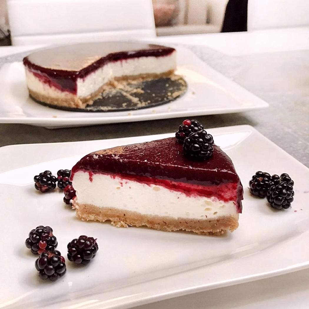 Cheesecake s borůvkami