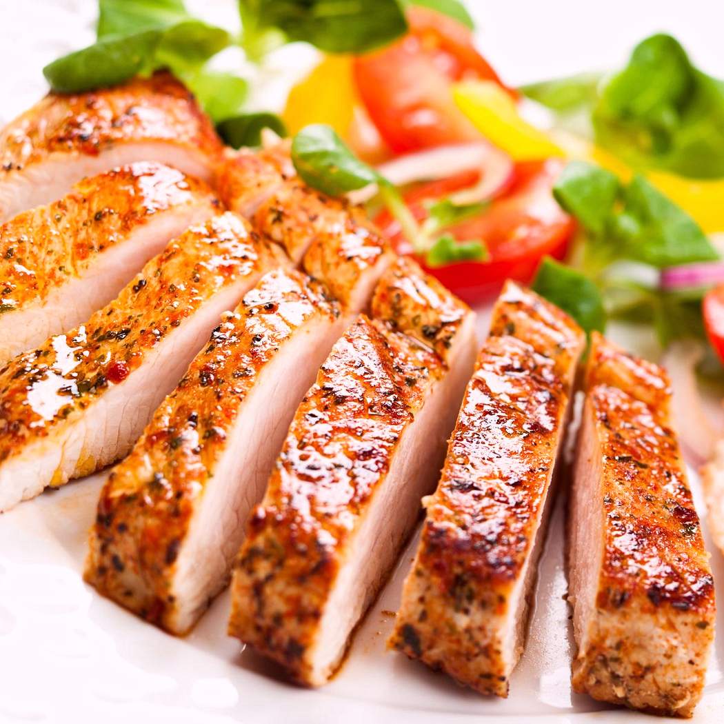 Grillezett csirke darabok