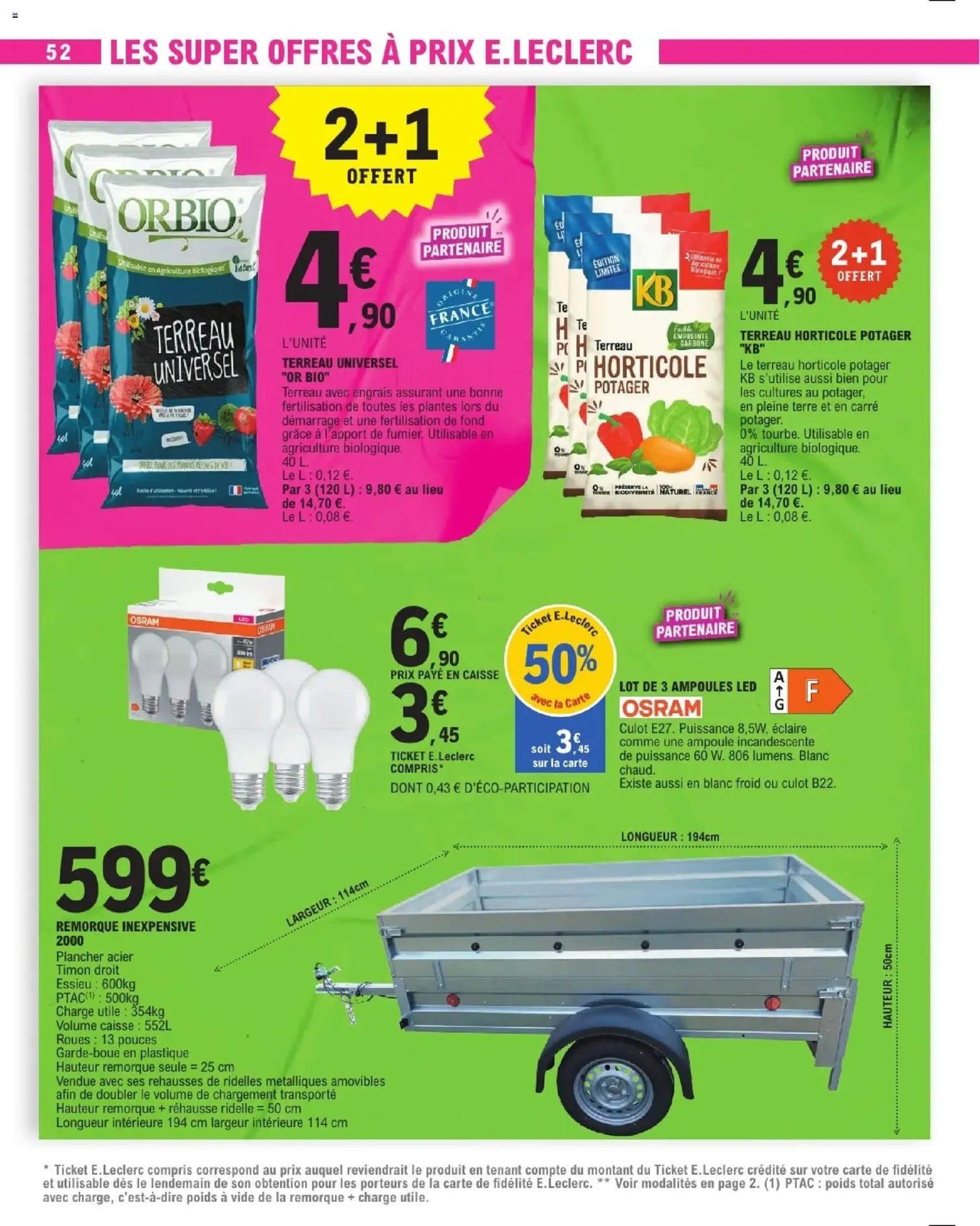 E.Leclerc catalogue de la semaine 16 - brochure valable à partir du 14/04/2026, page 52 sur 56