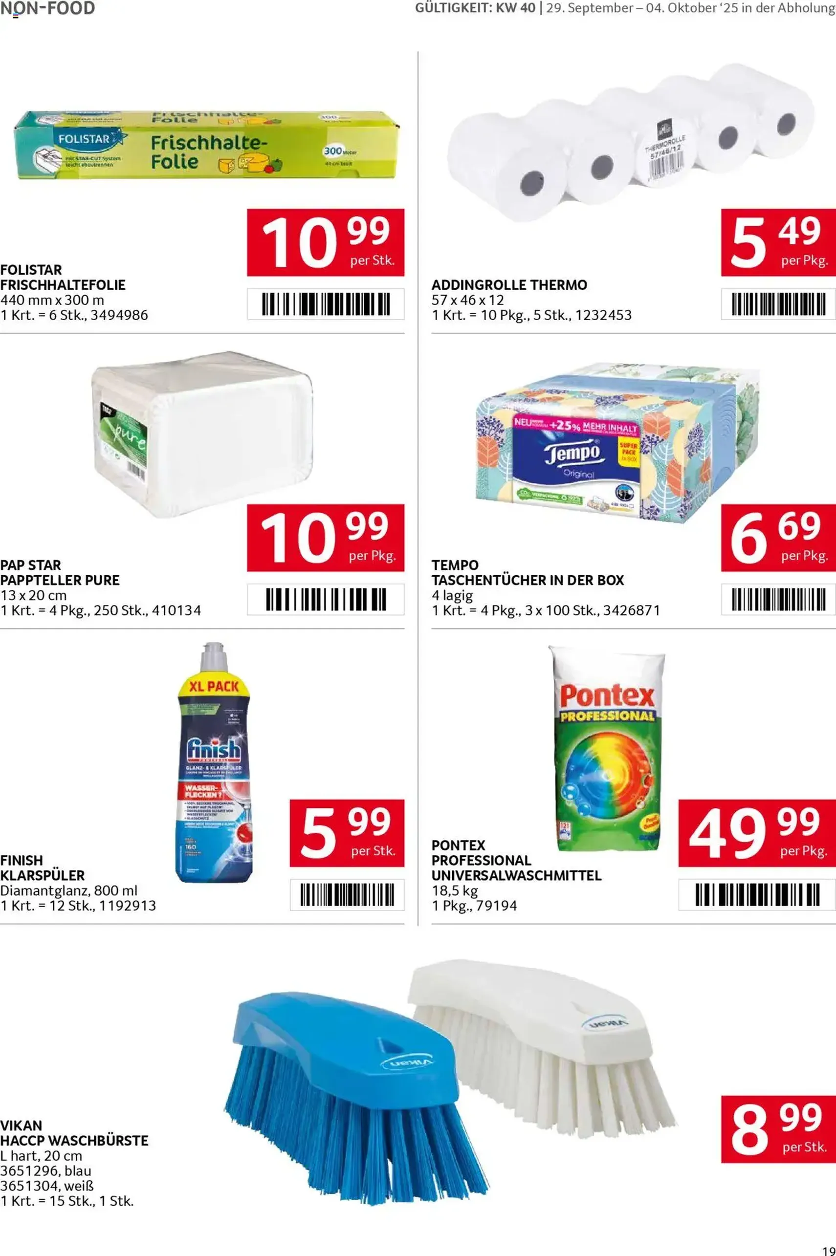 Transgourmet Flugblatt - Gültiger Prospekt ab 28.09.2025, Seite 18 von insgesamt 27