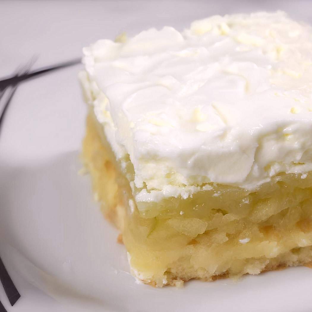 Nepečená jablčná torta na plechu