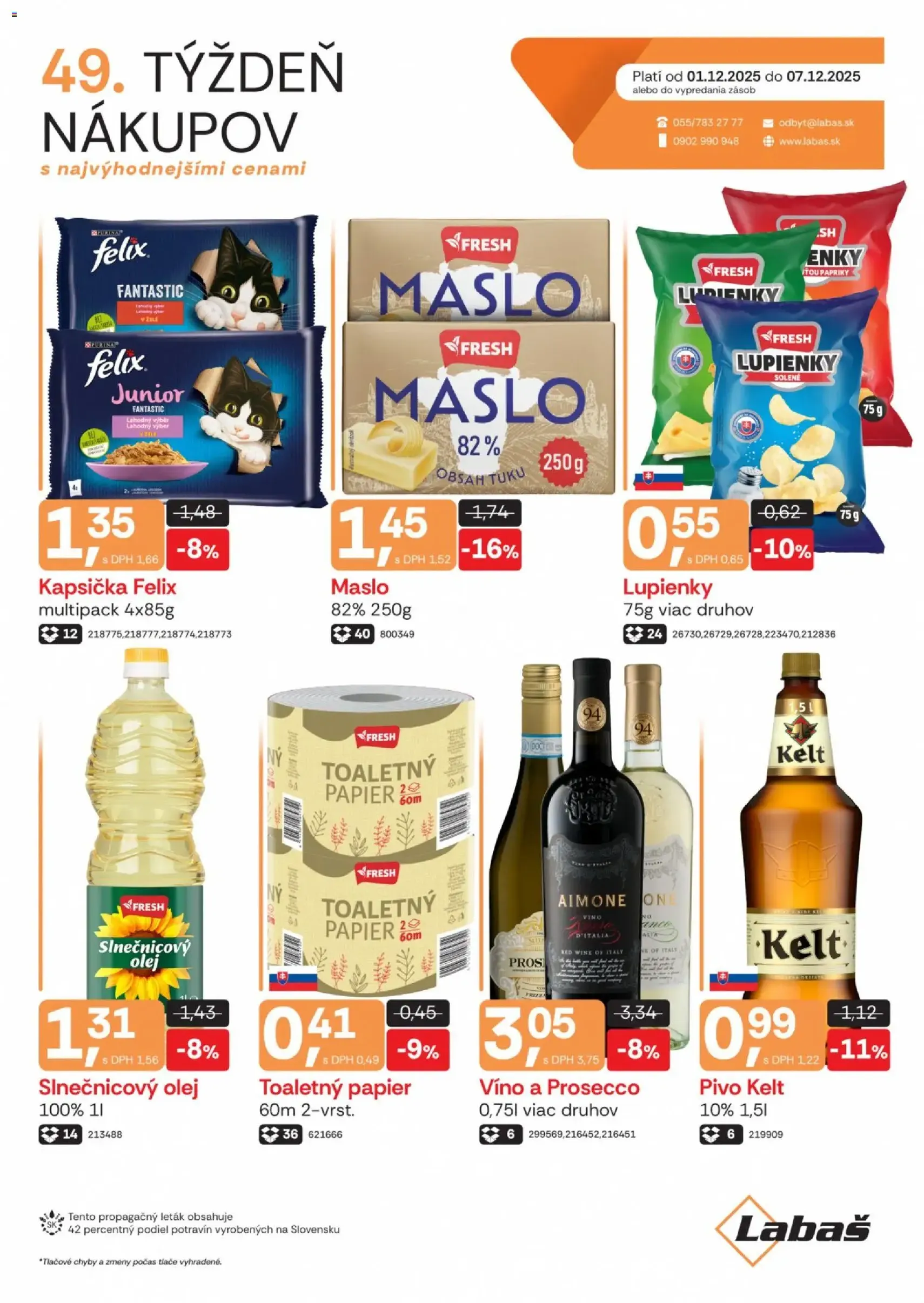 Labaš leták - platný leták od 01.12.2025 strana 1 z 1