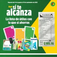 Vista previa del folleto Bodega Aurrerá - Folleto Aquí si te Alcanza válido desde 14/08/2025
