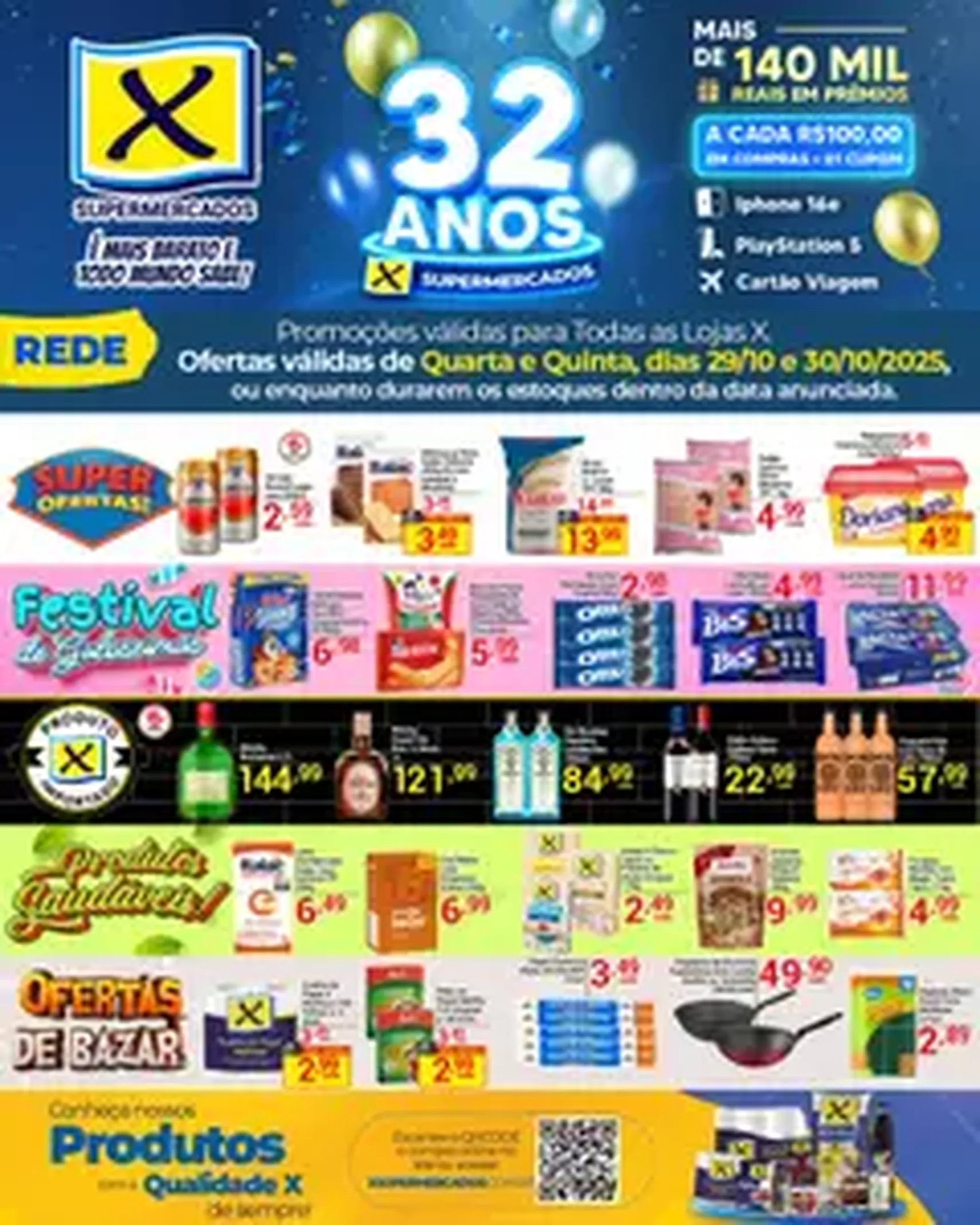 X Supermercados - Ofertas da semana - folheto válido a partir de 29/10/2025 página 1 de 1