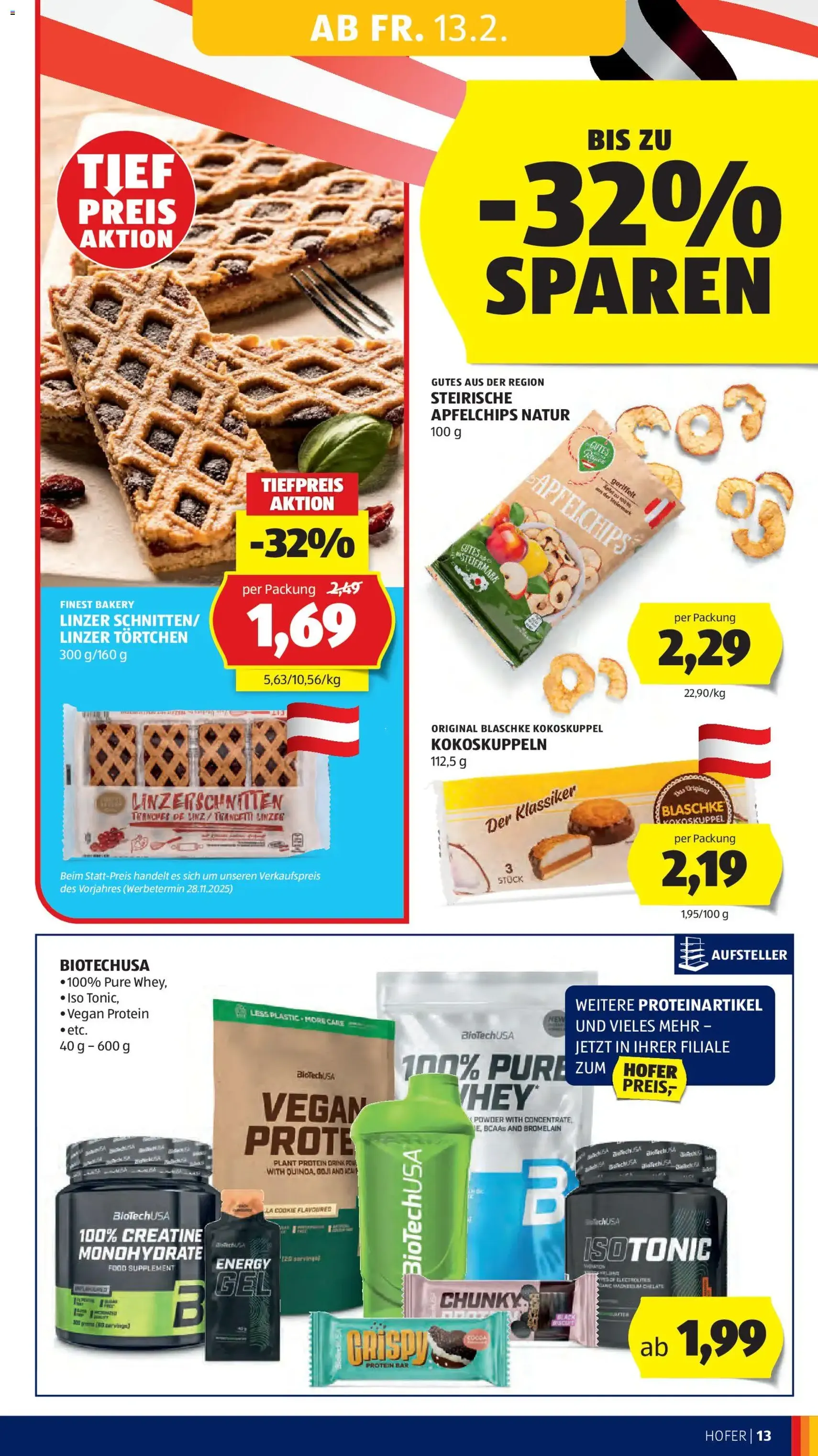 Hofer Flugblatt - Gültiger Prospekt ab 13.02.2026, Seite 15 von insgesamt 41