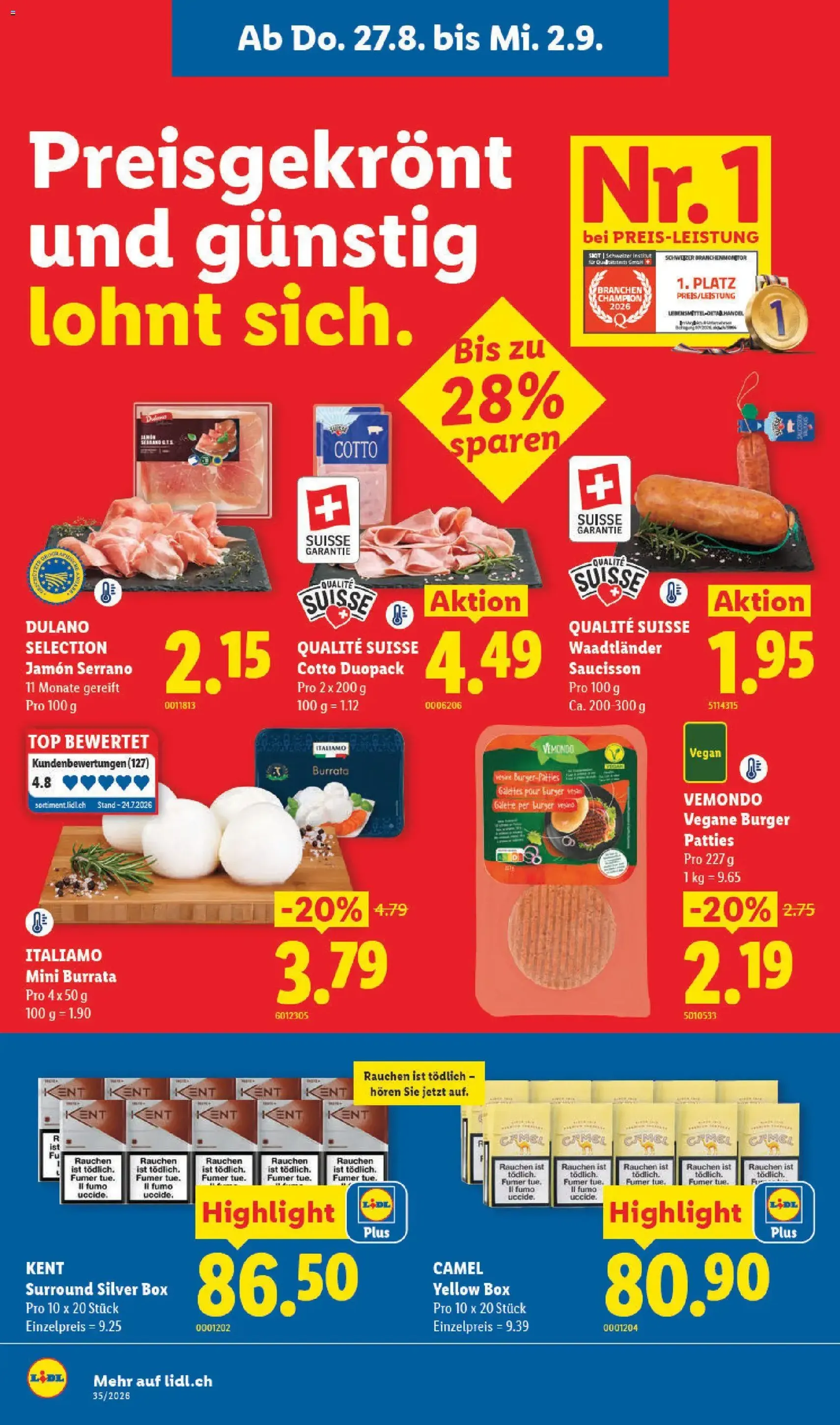 Lidl aktionen - Gültiger Prospekt ab 27.08.2026, Seite 12 von insgesamt 37