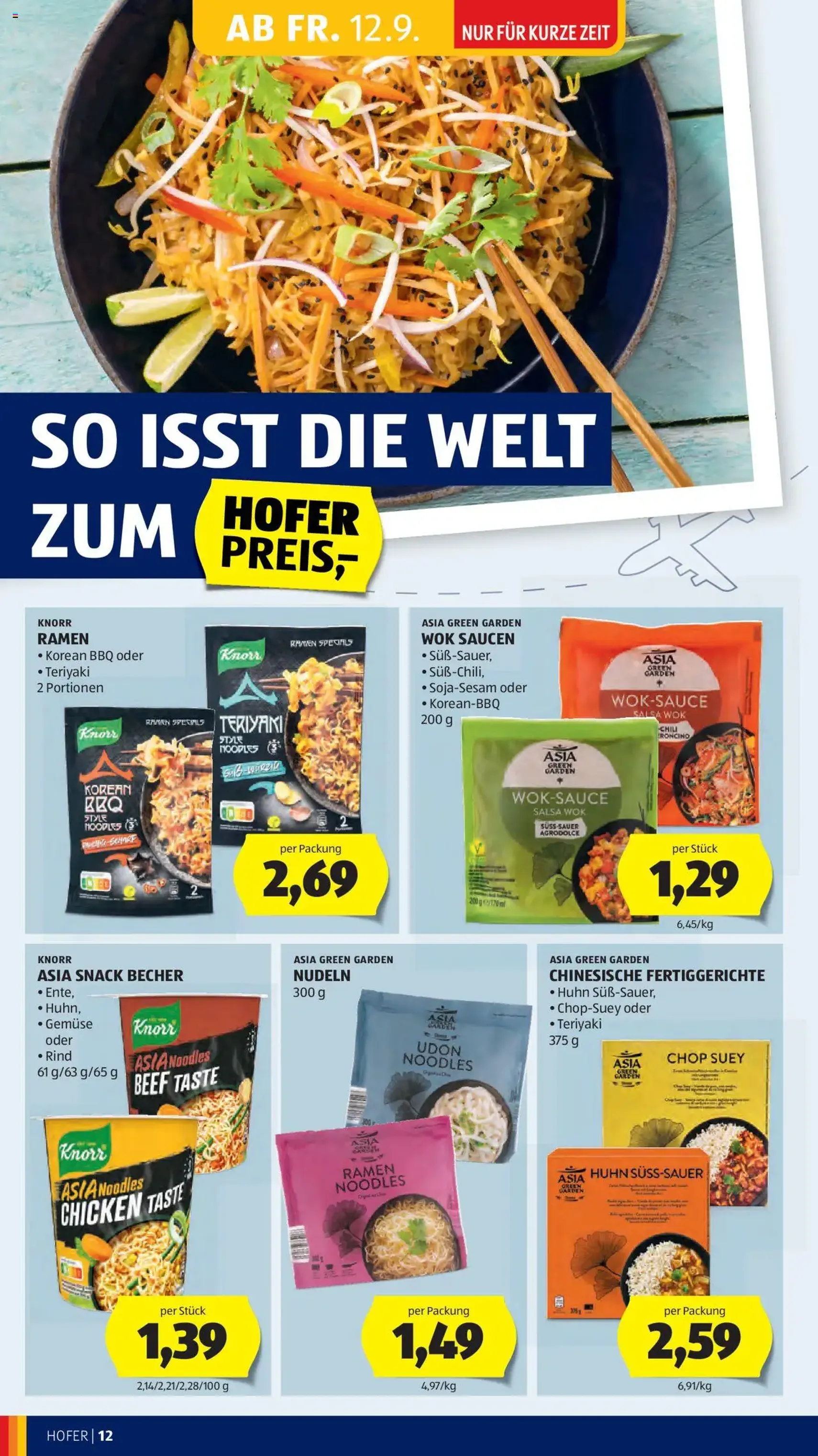 Hofer Flugblatt - Gültiger Prospekt ab 12.09.2025, Seite 14 von insgesamt 49