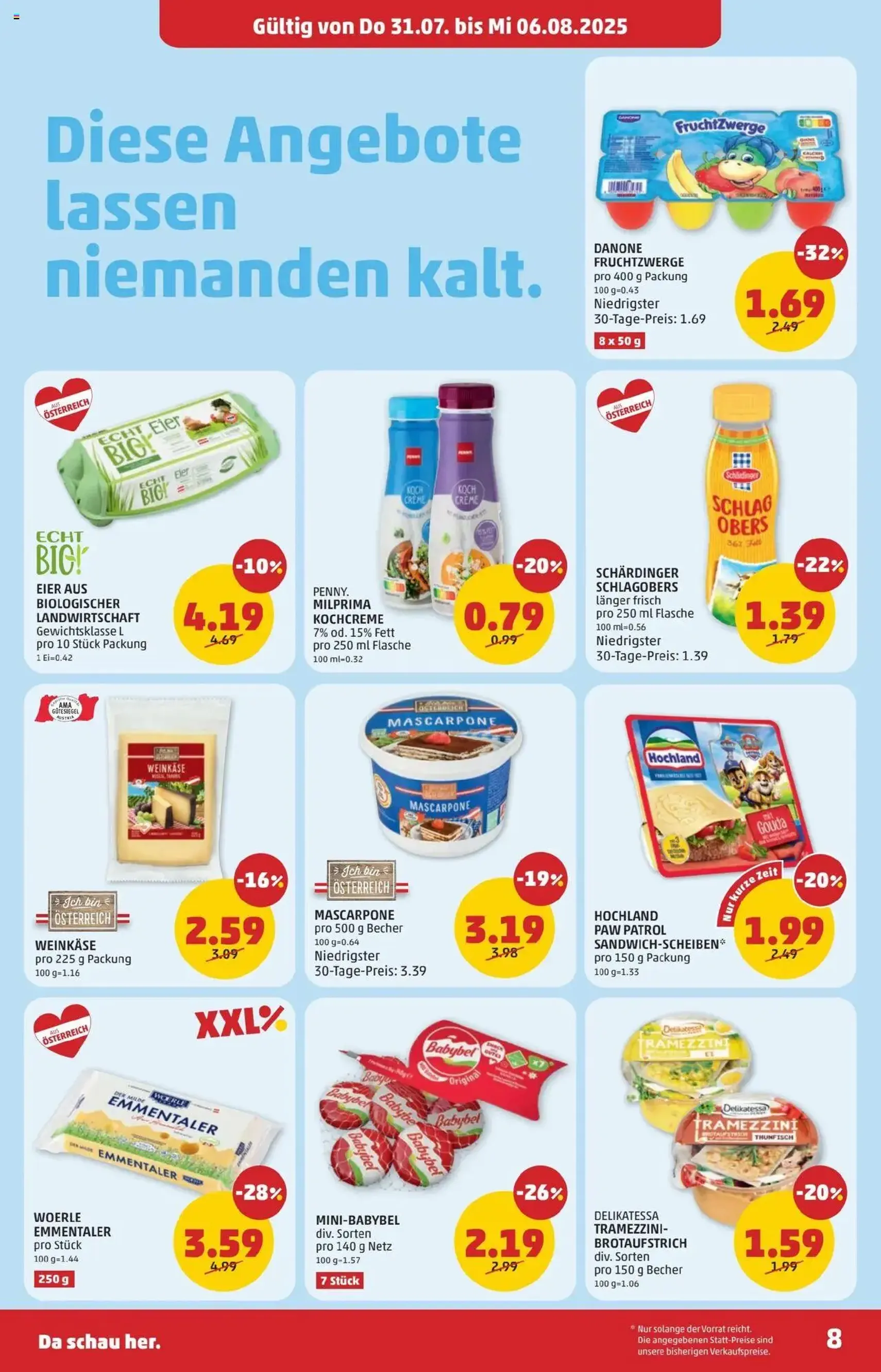 Penny Markt Flugblatt - Gültiger Prospekt ab 31.07.2025, Seite 8 von insgesamt 24