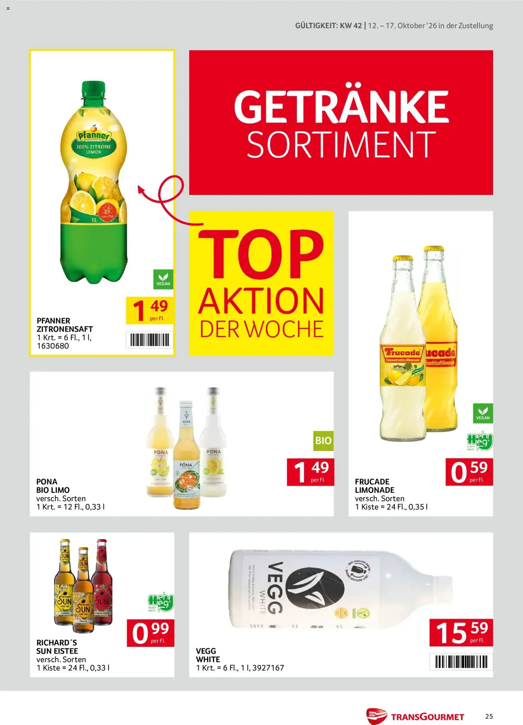 Transgourmet Flugblatt - Gültiger Prospekt ab 11.10.2026, Seite 25 von insgesamt 32