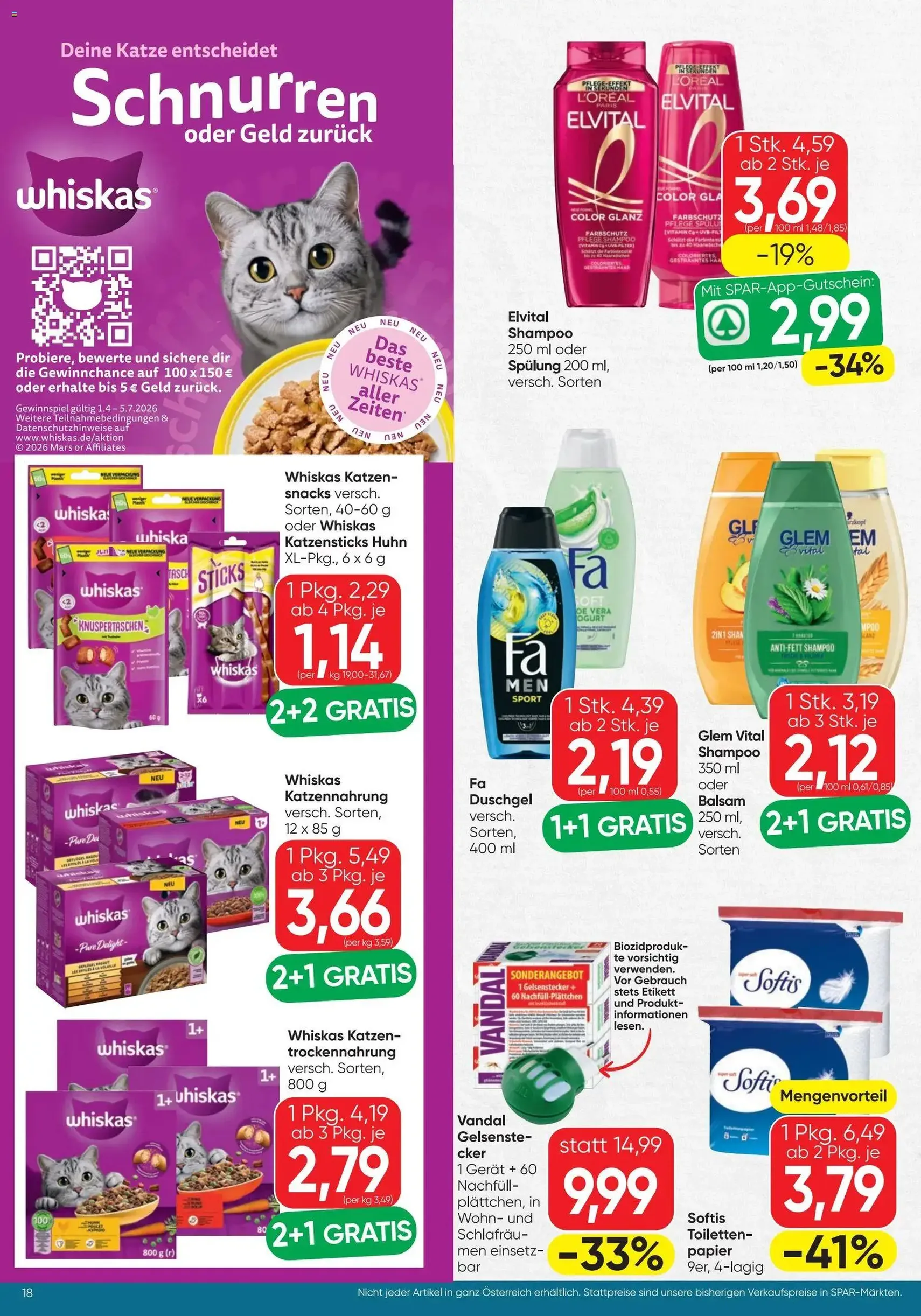 Spar - Flugblatt - Gültiger Prospekt ab 18.06.2026, Seite 18 von insgesamt 20
