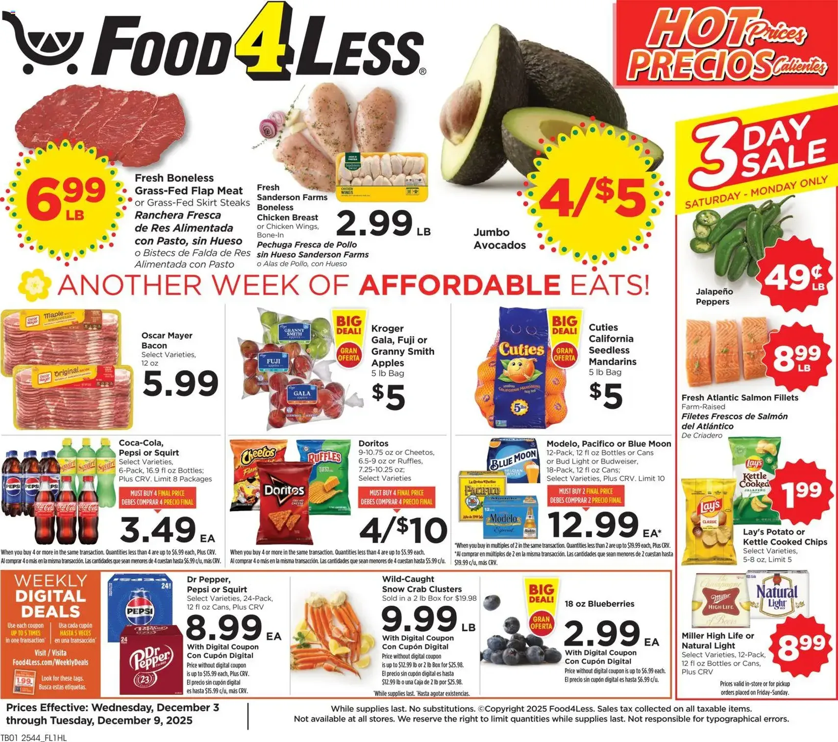 Food 4 Less Weekly Ad - valid flyer from 12/03/2025, page 1 of 8