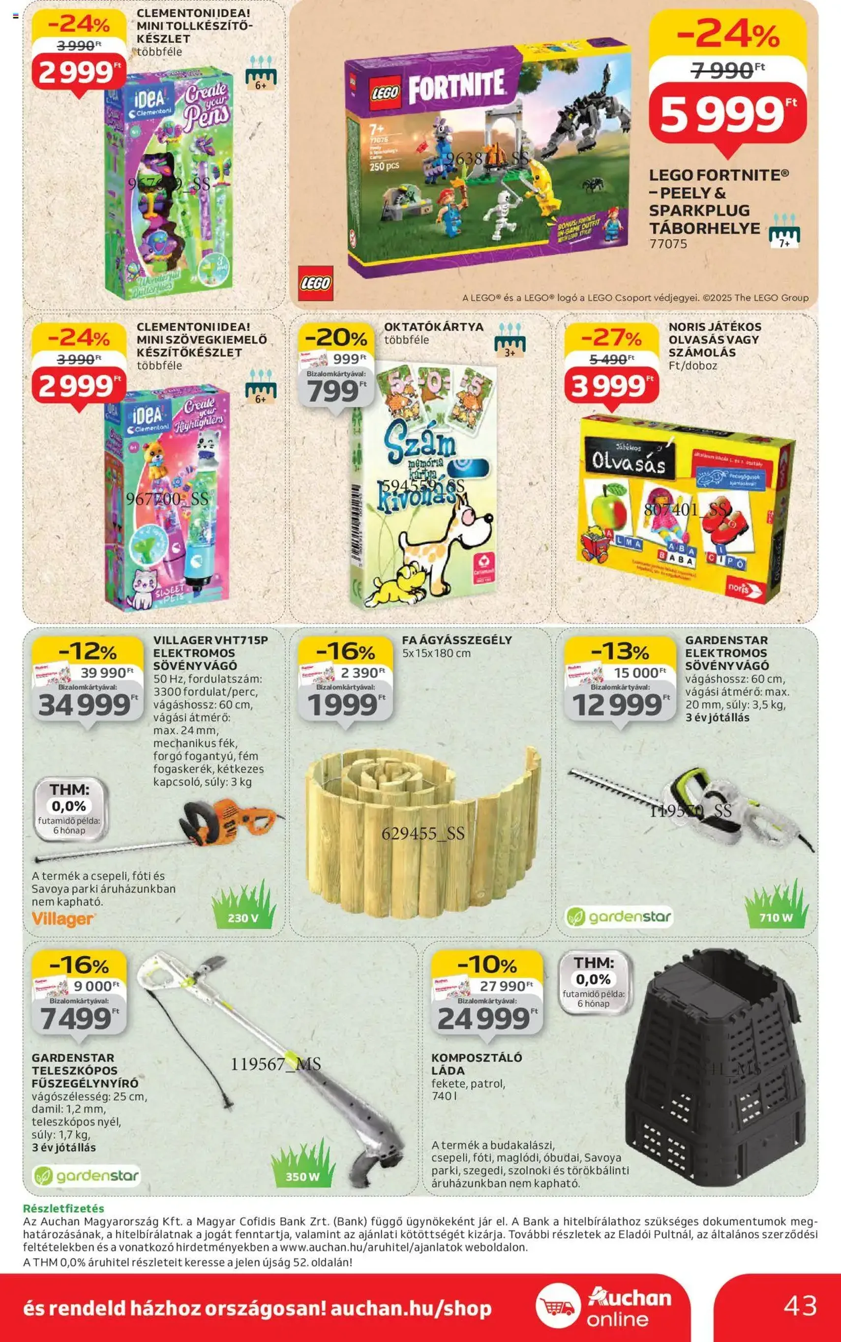 Auchan Akciós újság - 2025.08.14. érvényes szórólap 43 oldal 54 oldalból Auchan Akciós újság - 2025.08.14. érvényes szórólap 43 oldal 54 oldalból