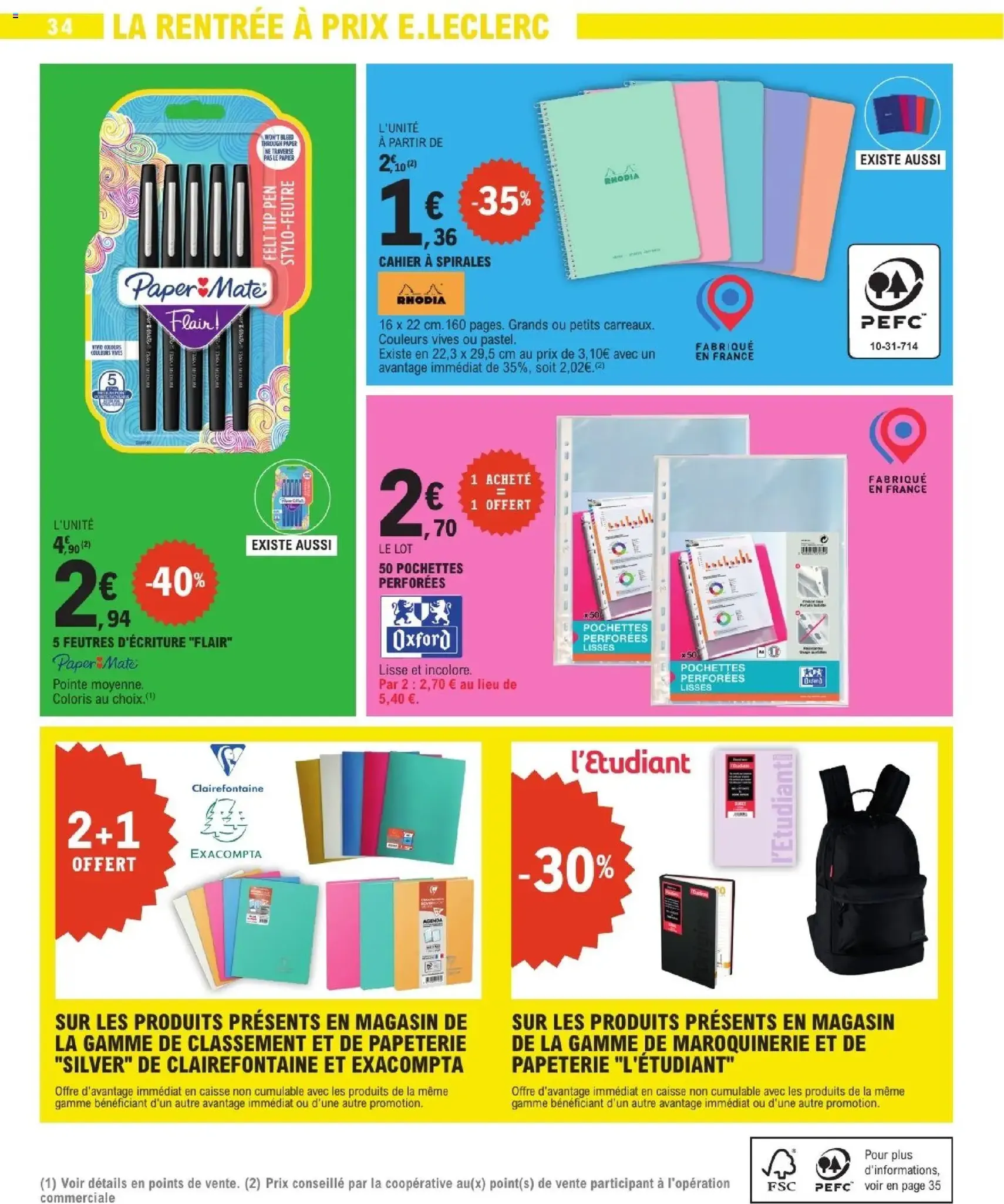 E.Leclerc catalogue - brochure valable à partir du 01/09/2026, page 34 sur 56