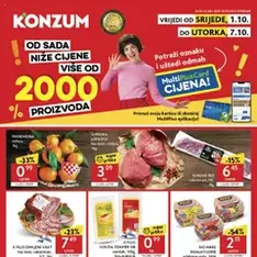 Konzum HR Akciós újság - szórólap előnézete érvényes 2025.10.01. -tól