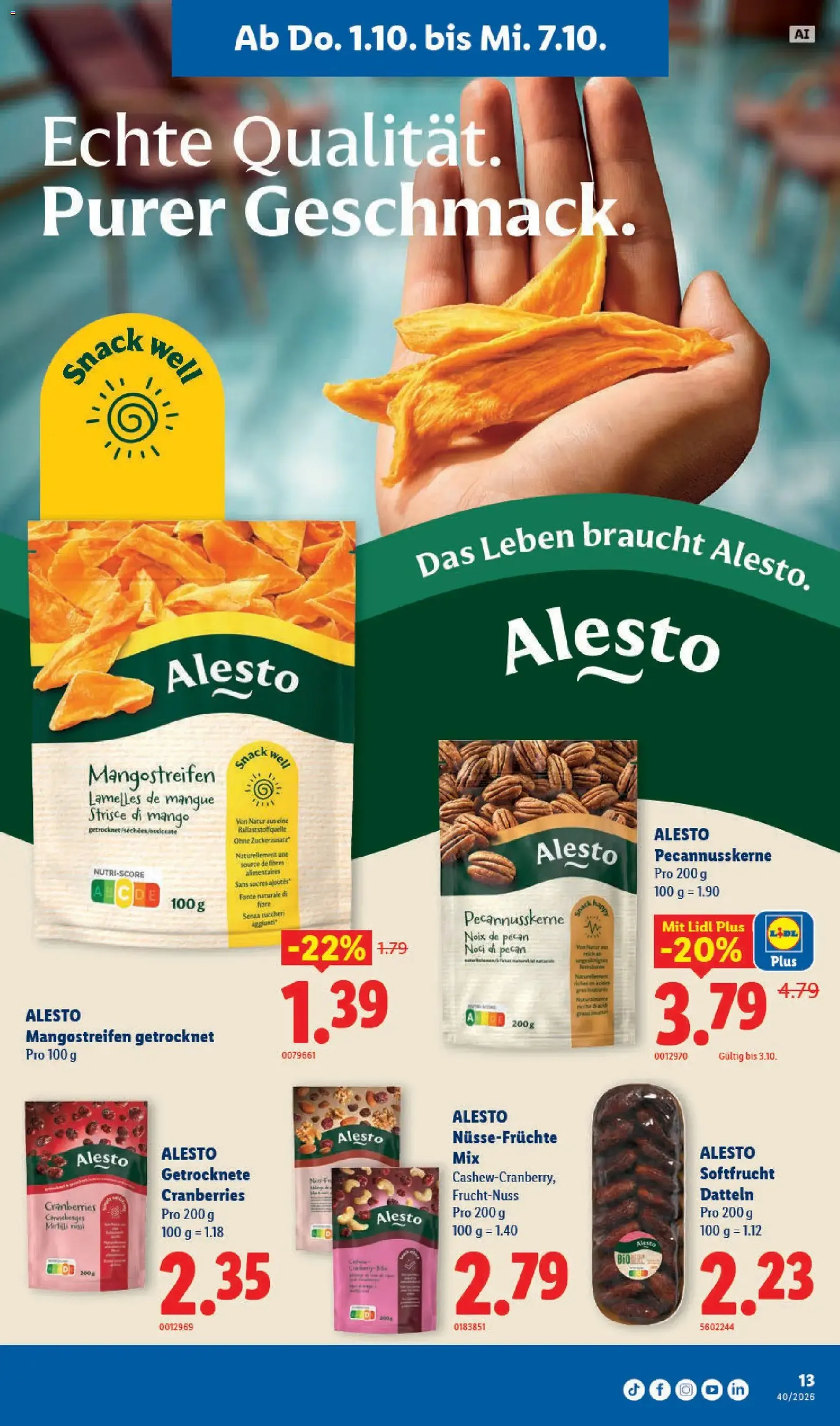 Lidl aktionen - Gültiger Prospekt ab 01.10.2026, Seite 13 von insgesamt 35