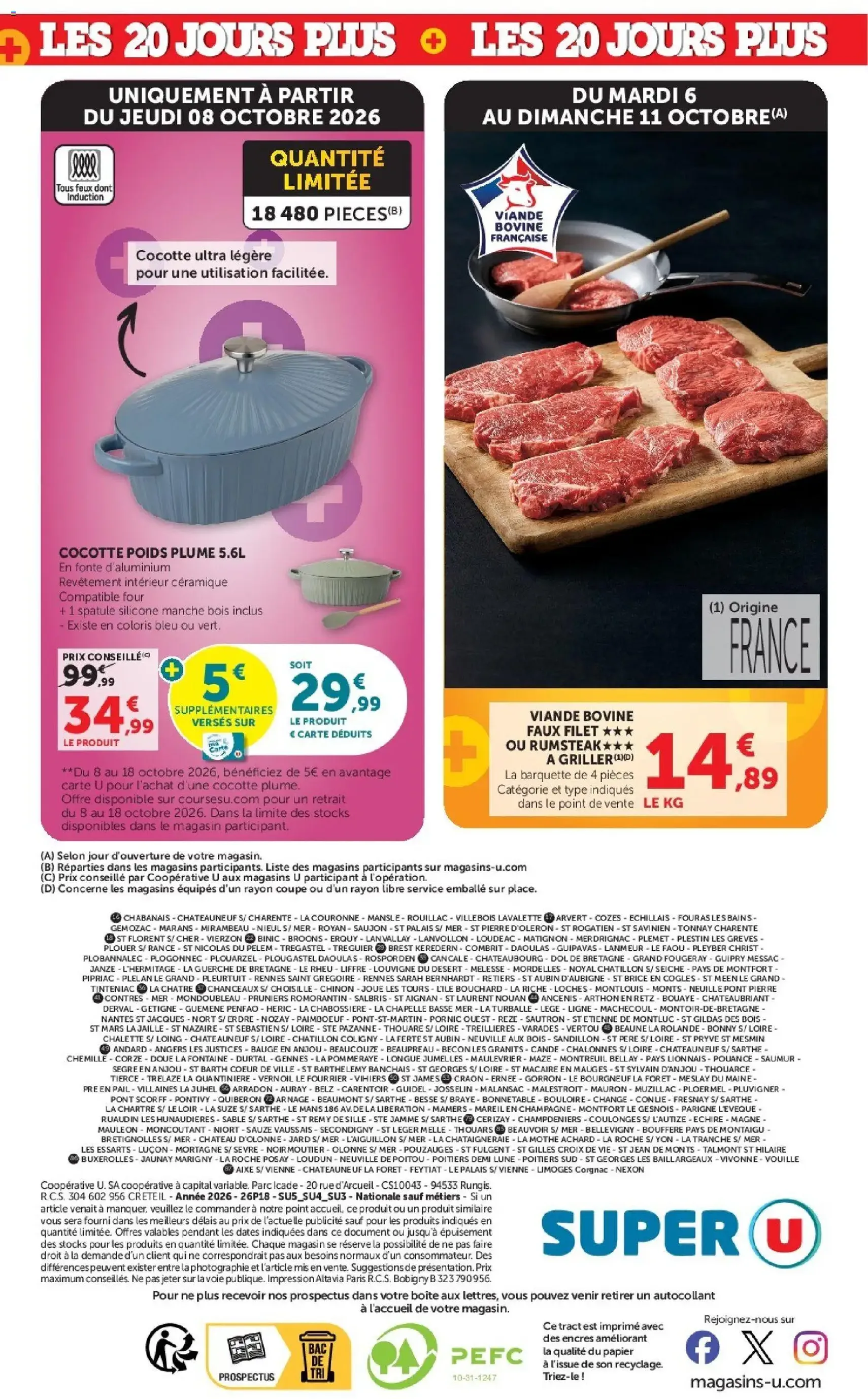 Super U catalogue - brochure valable à partir du 06/10/2026, page 44 sur 44