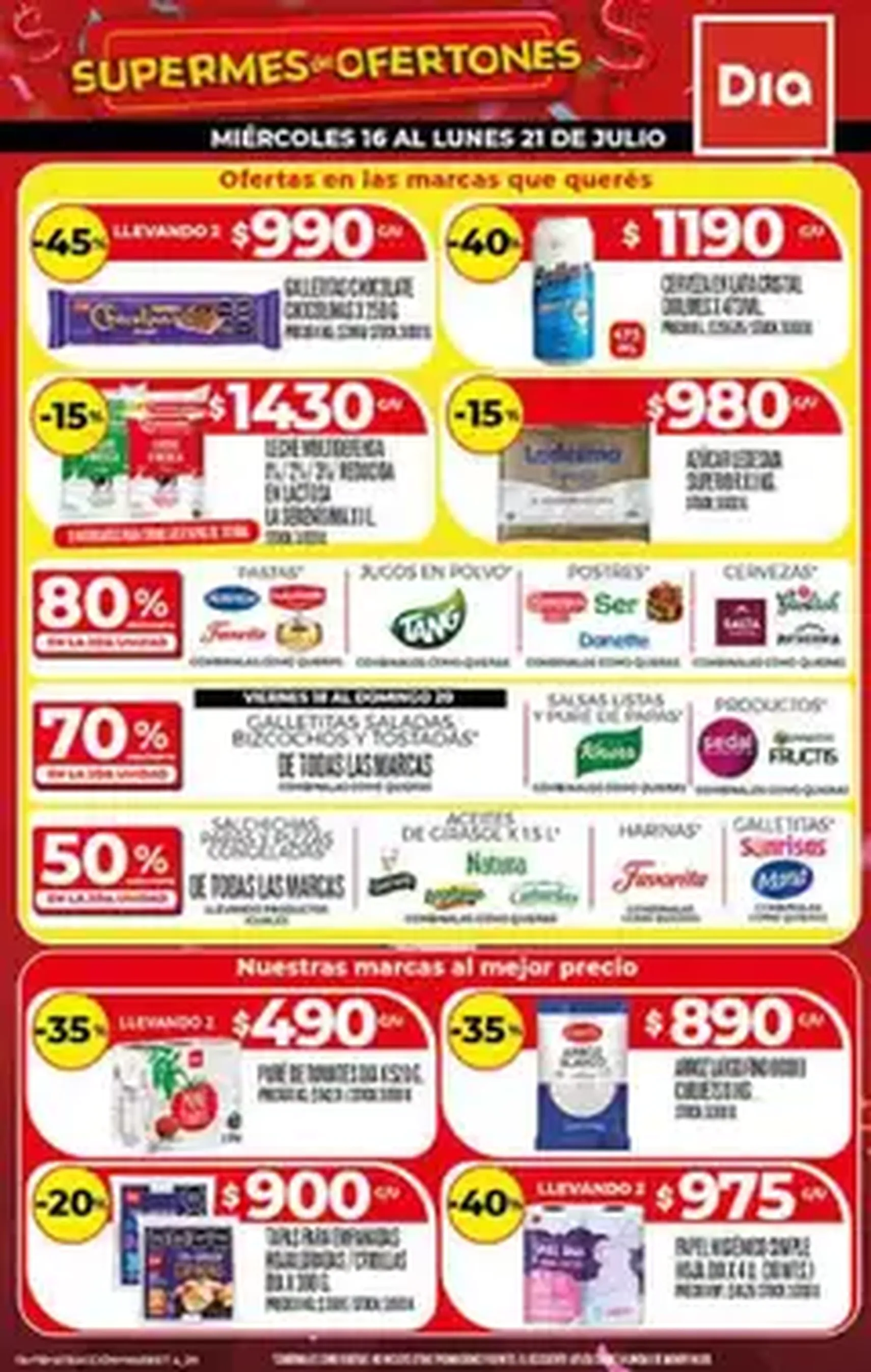 Supermercado DIA Ofertas - folleto válido desde 16/07/2025 página 1 de 1