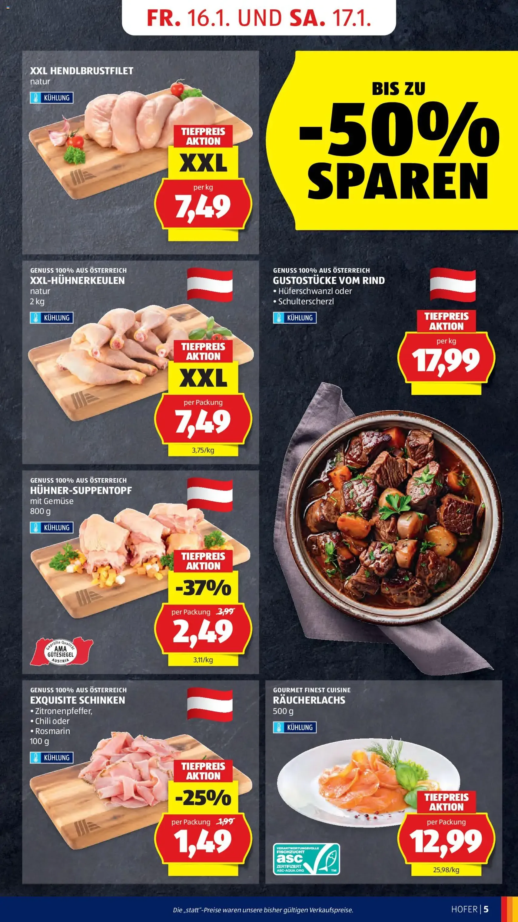 Hofer Flugblatt - Gültiger Prospekt ab 14.01.2026, Seite 7 von insgesamt 41