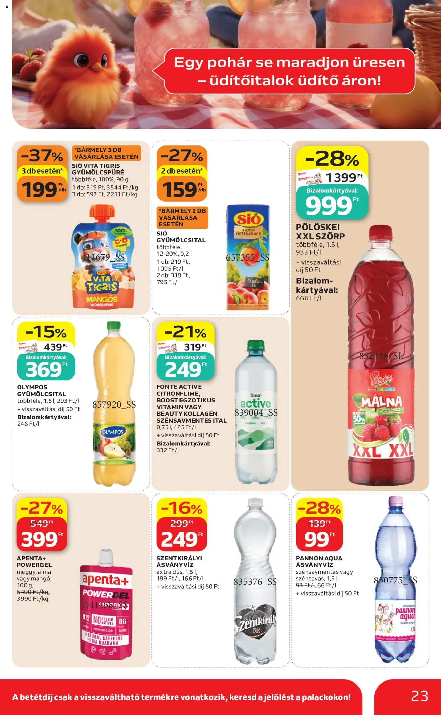 Auchan akciós újság - 2026.07.09. érvényes szórólap 23 oldal 50 oldalból