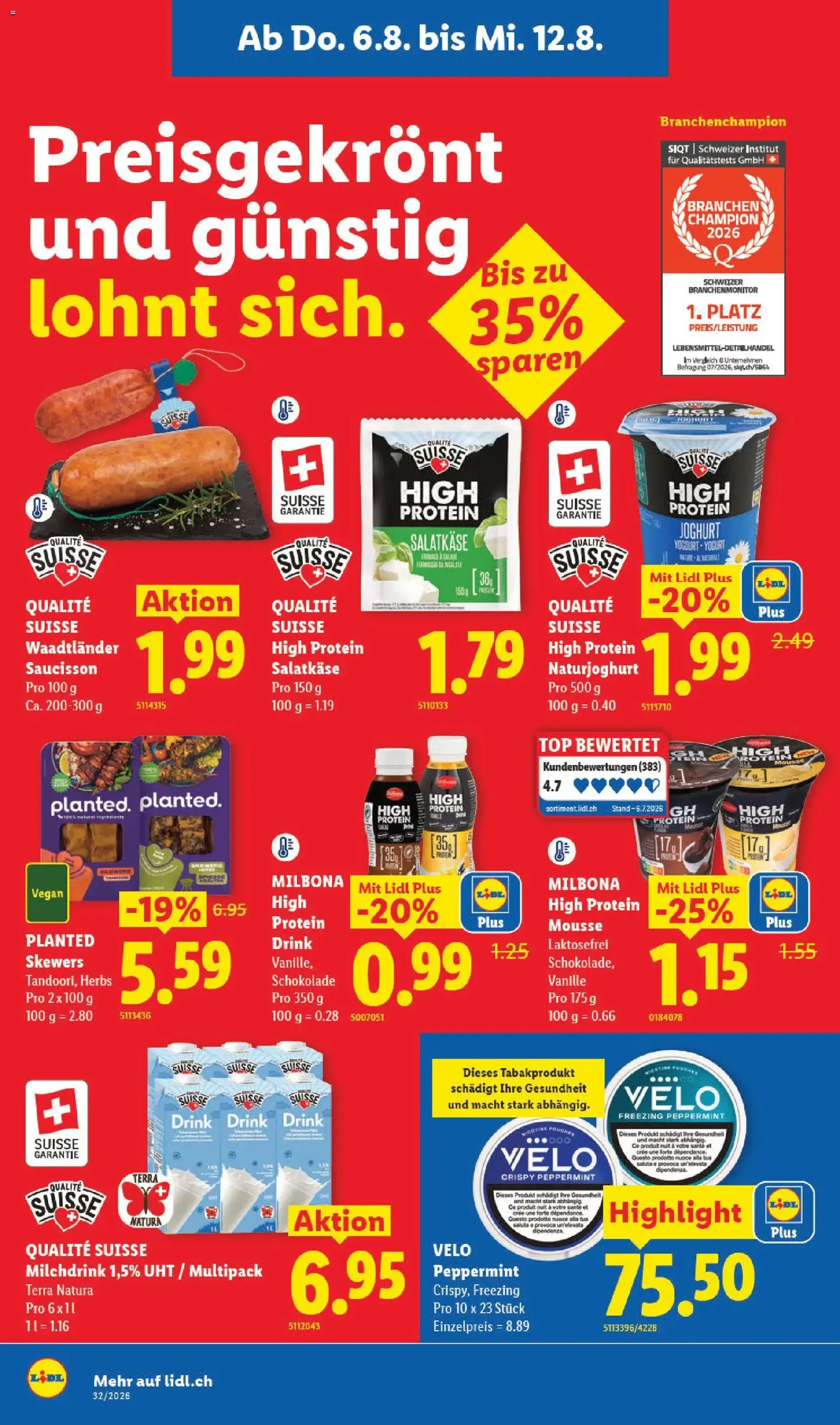 Lidl aktionen - Gültiger Prospekt ab 06.08.2026, Seite 8 von insgesamt 32